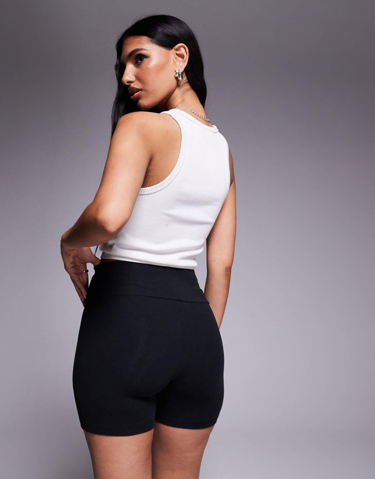 adidas Originals Trefoil Essentials ribbed booty shorts in black - ASOS Sample Sale