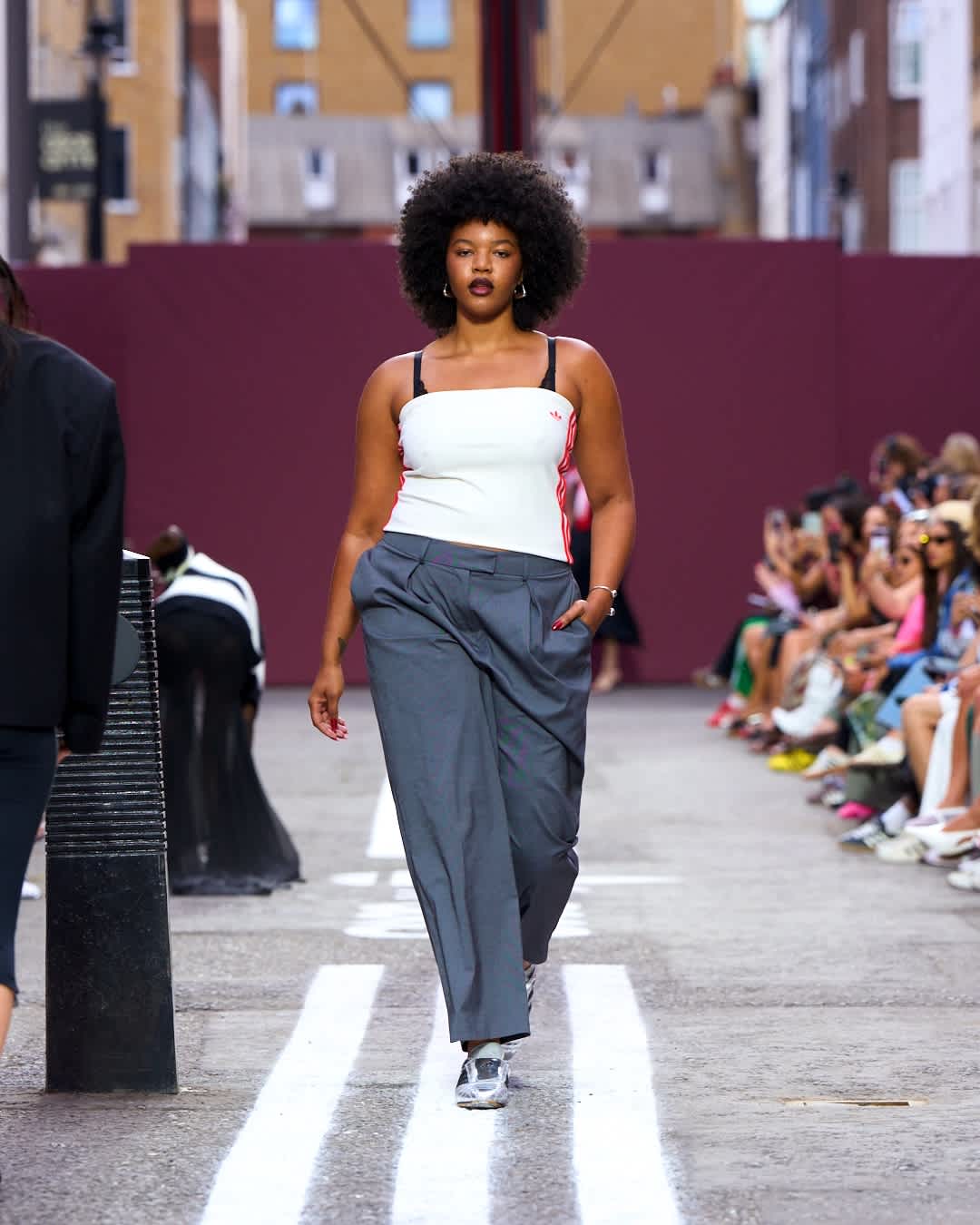 adidas Originals x ASOS bandeau top in off white - ASOS Sample Sale