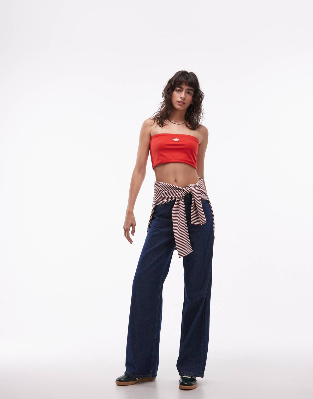 adidas Originals x ASOS bandeau top in red - ASOS Sample Sale