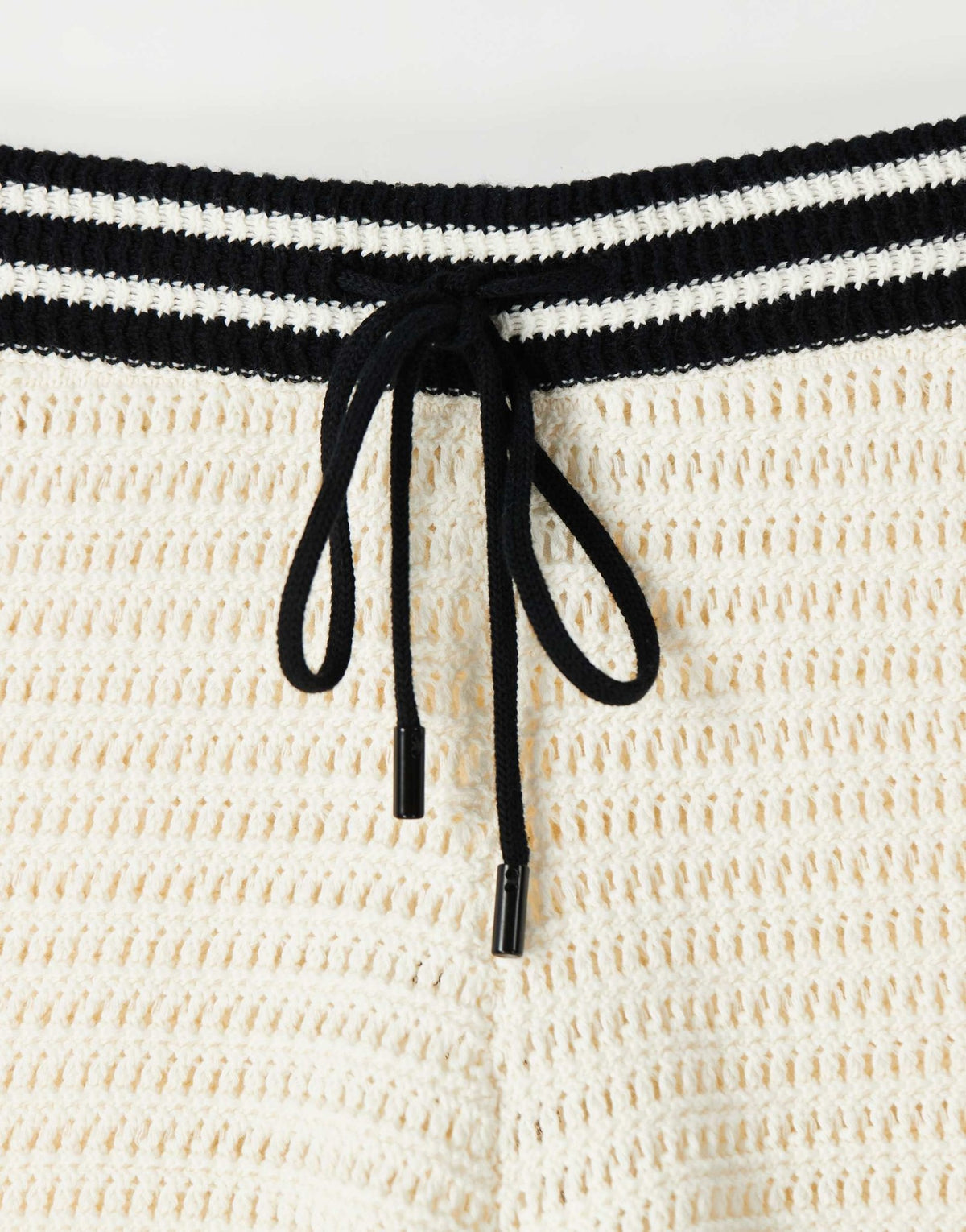 adidas Originals x ASOS crochet knitted shorts with contrast trim in ecru - ASOS Sample Sale