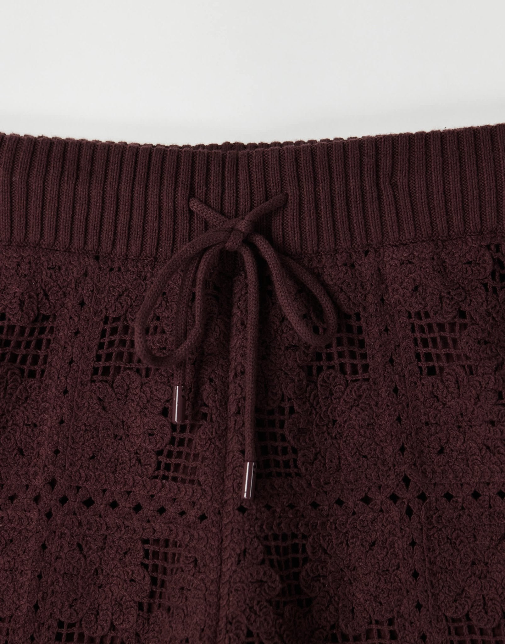 adidas Originals x ASOS crochet knitted track bottoms co-ord in brown ...