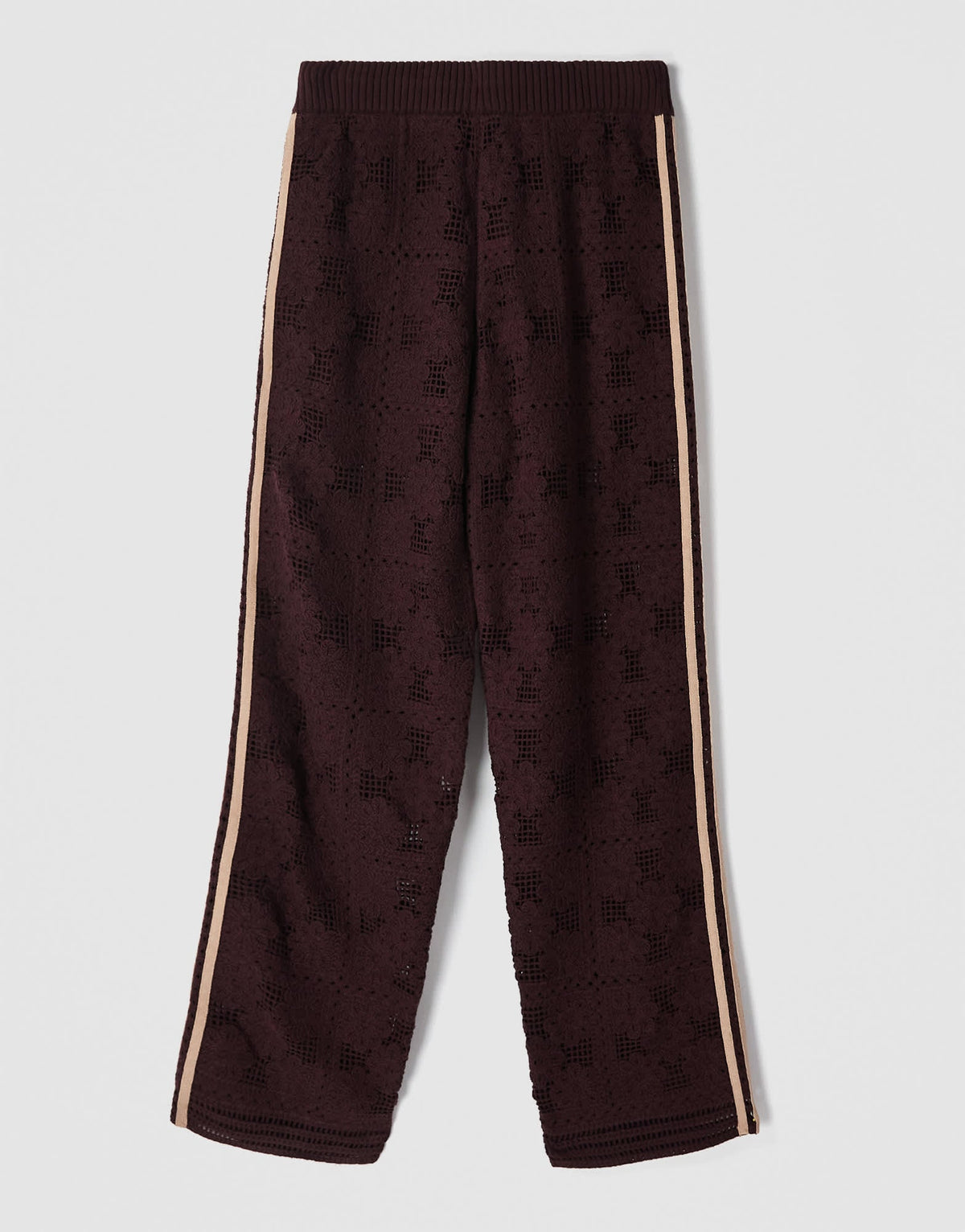 adidas Originals x ASOS crochet knitted track bottoms co-ord in brown - ASOS Sample Sale