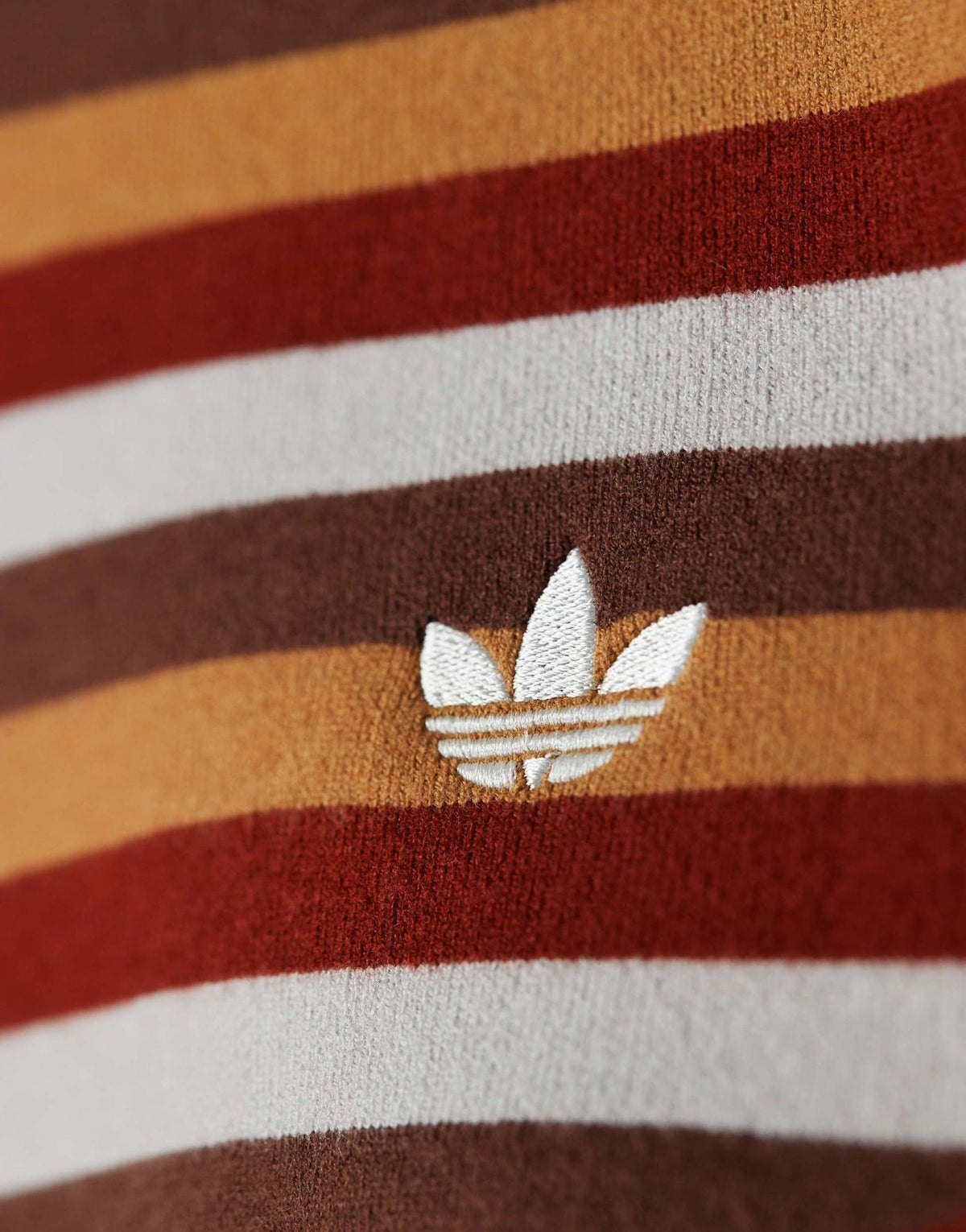 adidas Originals x ASOS knitted short co-ord in burgundy stripe - ASOS Sample Sale