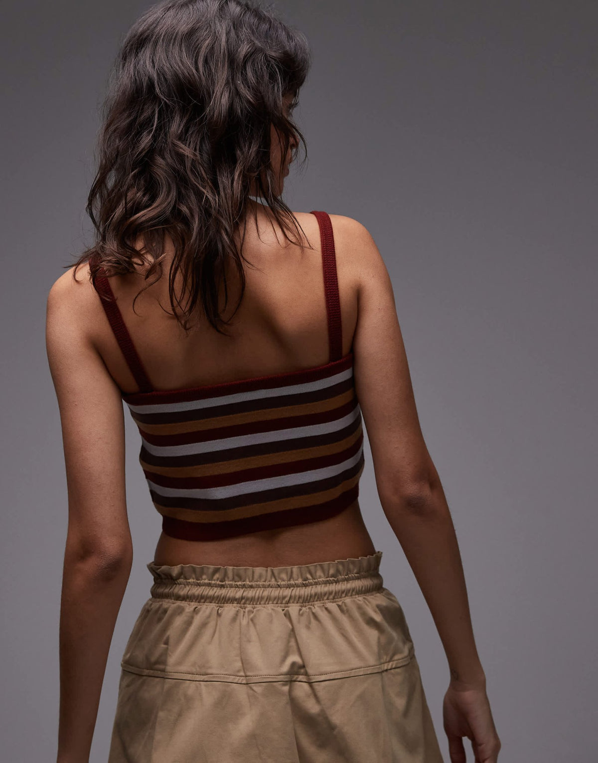 adidas Originals x ASOS knitted vest co-ord in burgundy stripe - ASOS Sample Sale