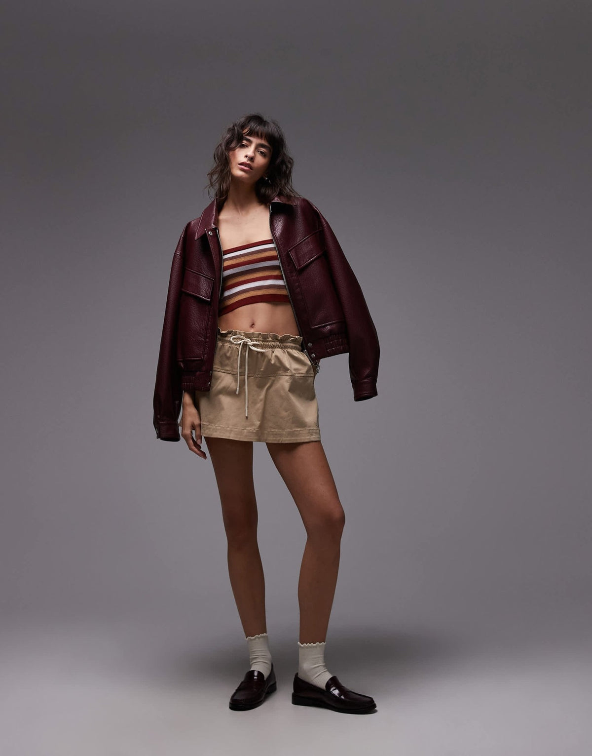adidas Originals x ASOS knitted vest co-ord in burgundy stripe - ASOS Sample Sale