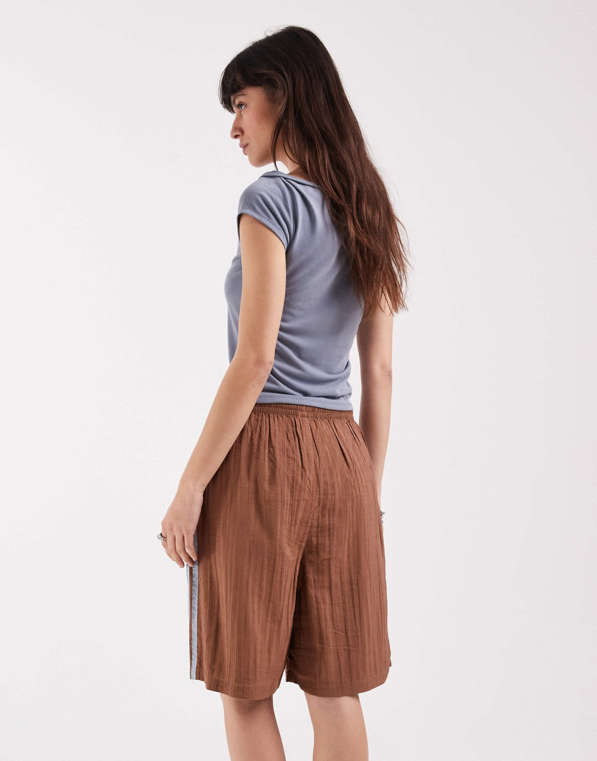 adidas Originals x ASOS longline track short in brown - ASOS Sample Sale