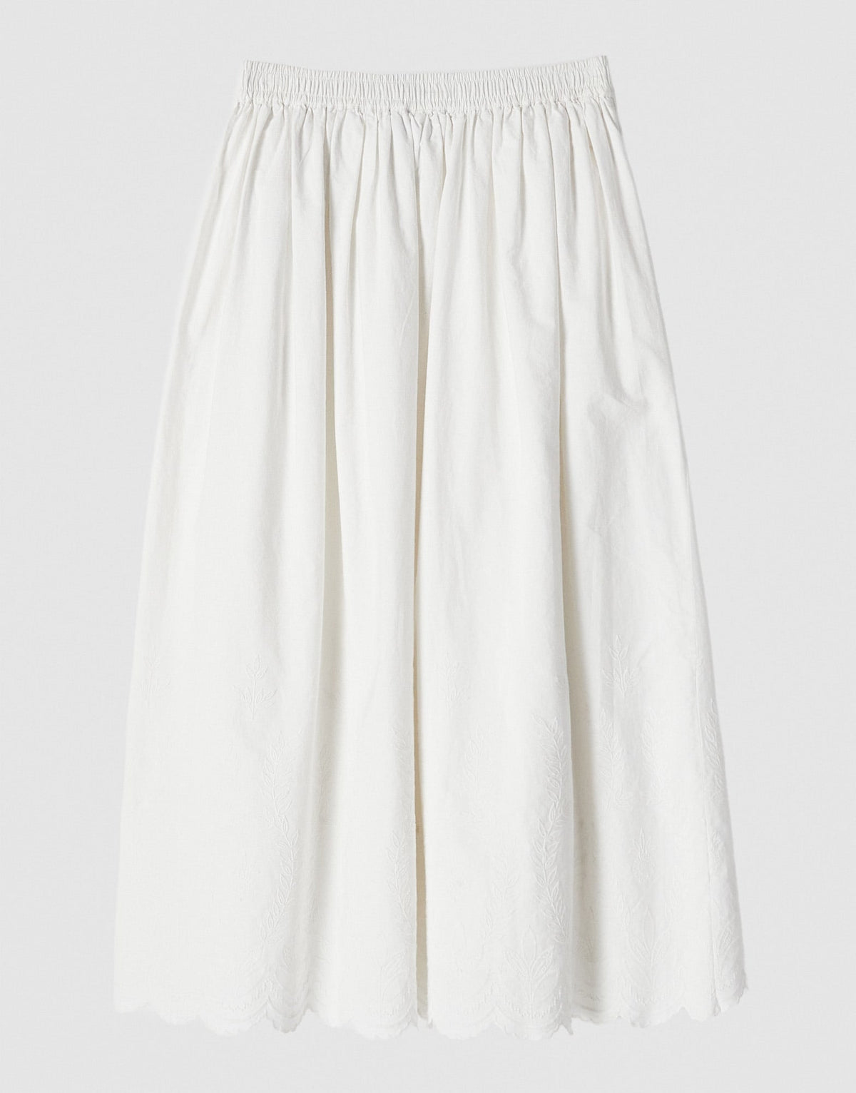 adidas Originals x ASOS maxi skirt with broderie in white - ASOS Sample Sale