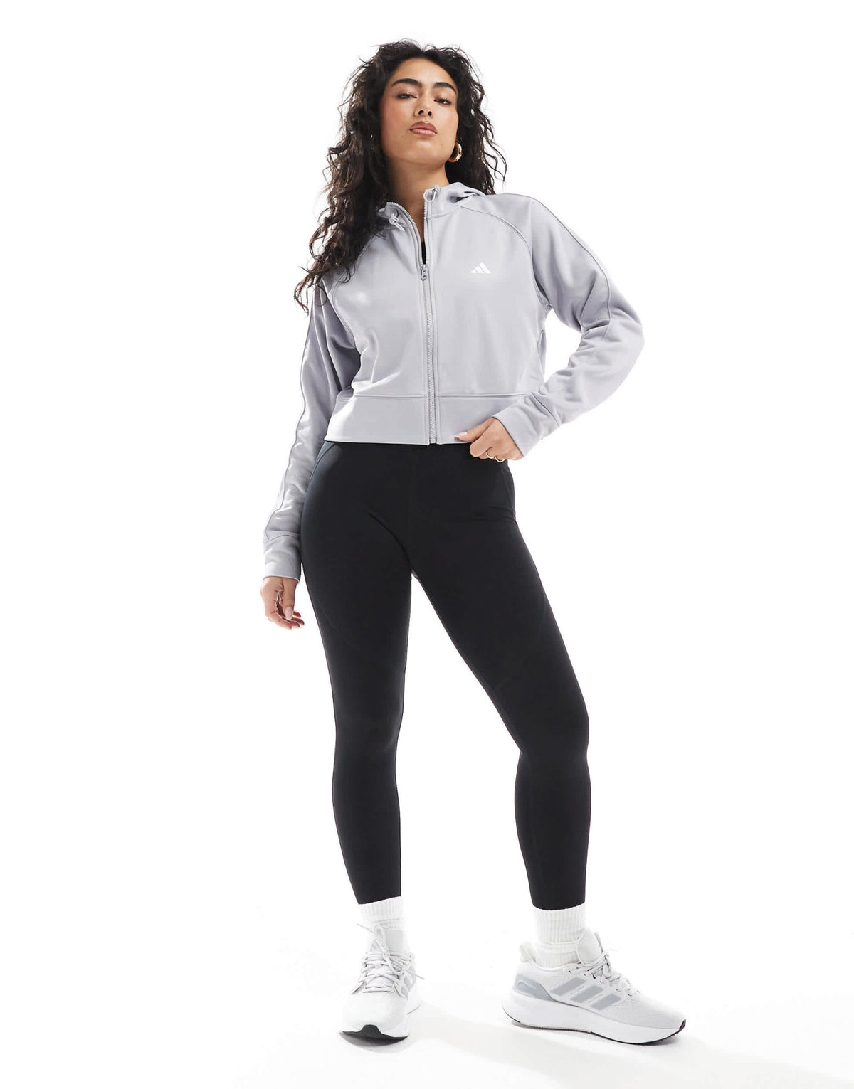adidas Performance Game and Go fleece lined hoodie in grey - ASOS Sample Sale