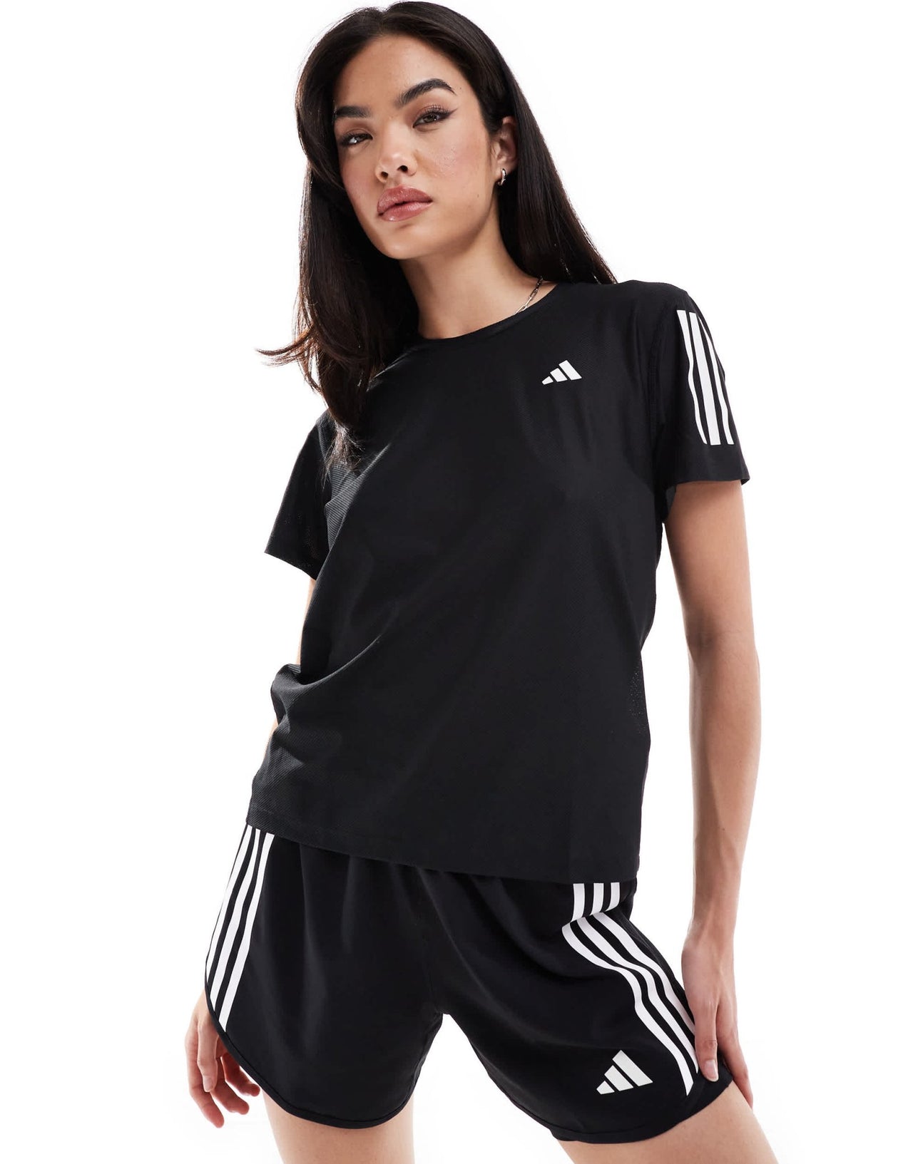 adidas Running Own The Run t-shirt in black - ASOS Sample Sale