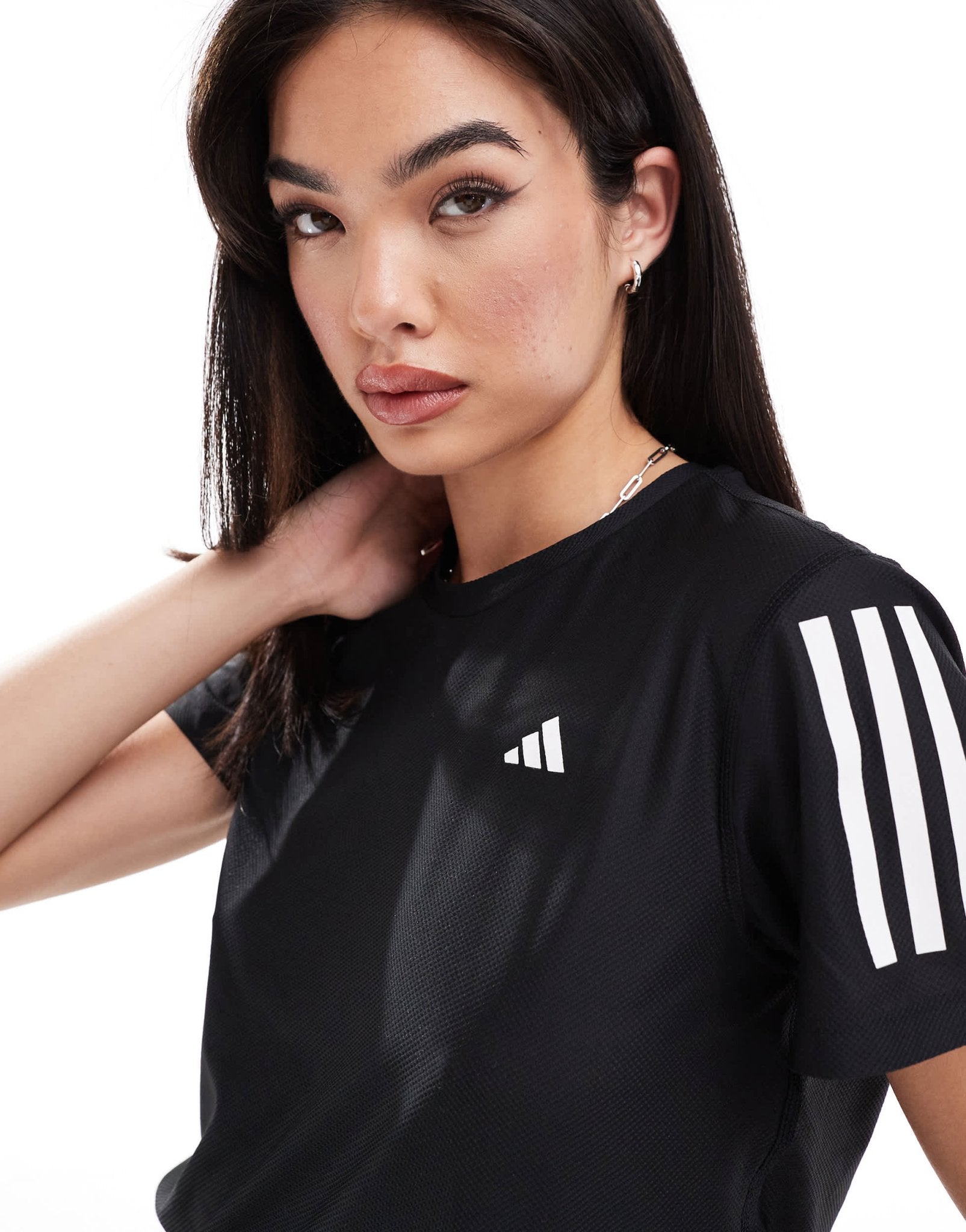 adidas Running Own The Run t-shirt in black - ASOS Sample Sale