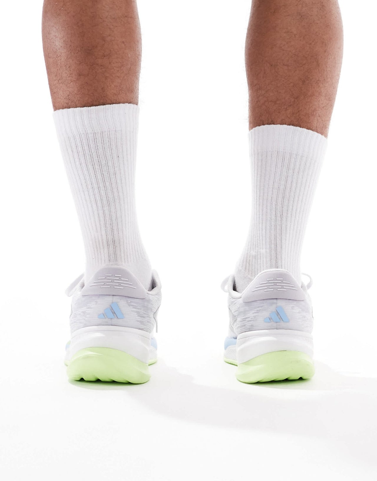 adidas Running Supernova Comfortglide trainers in grey silver and lime - ASOS Sample Sale