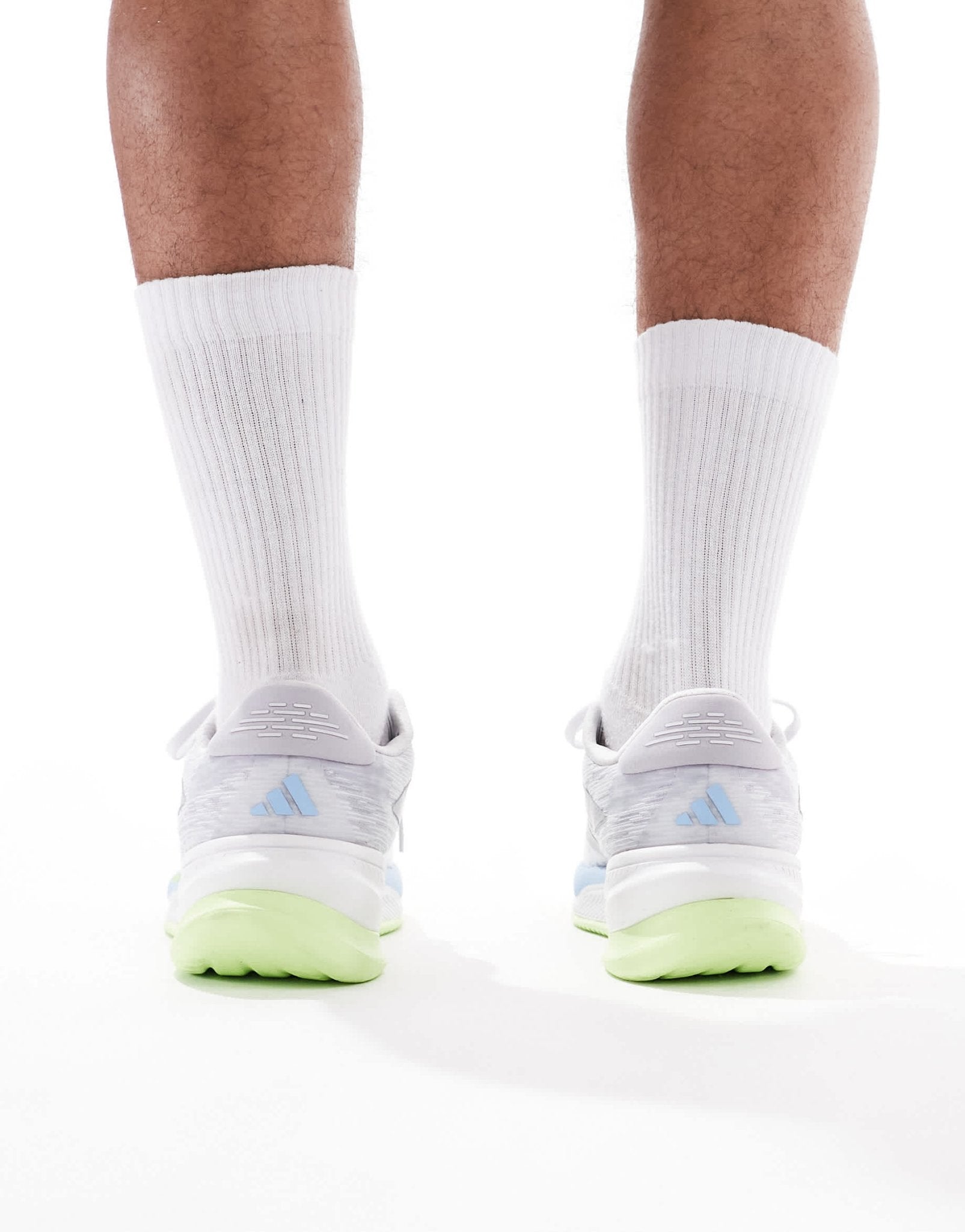 adidas Running Supernova Comfortglide trainers in grey silver and lime - ASOS Sample Sale