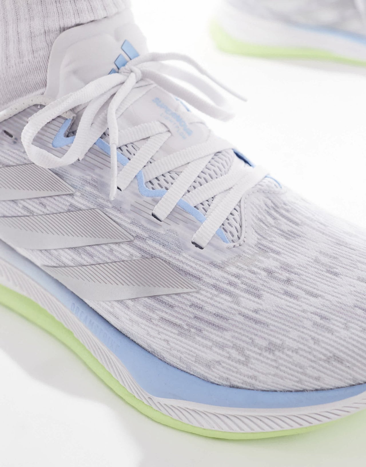 adidas Running Supernova Comfortglide trainers in grey silver and lime - ASOS Sample Sale