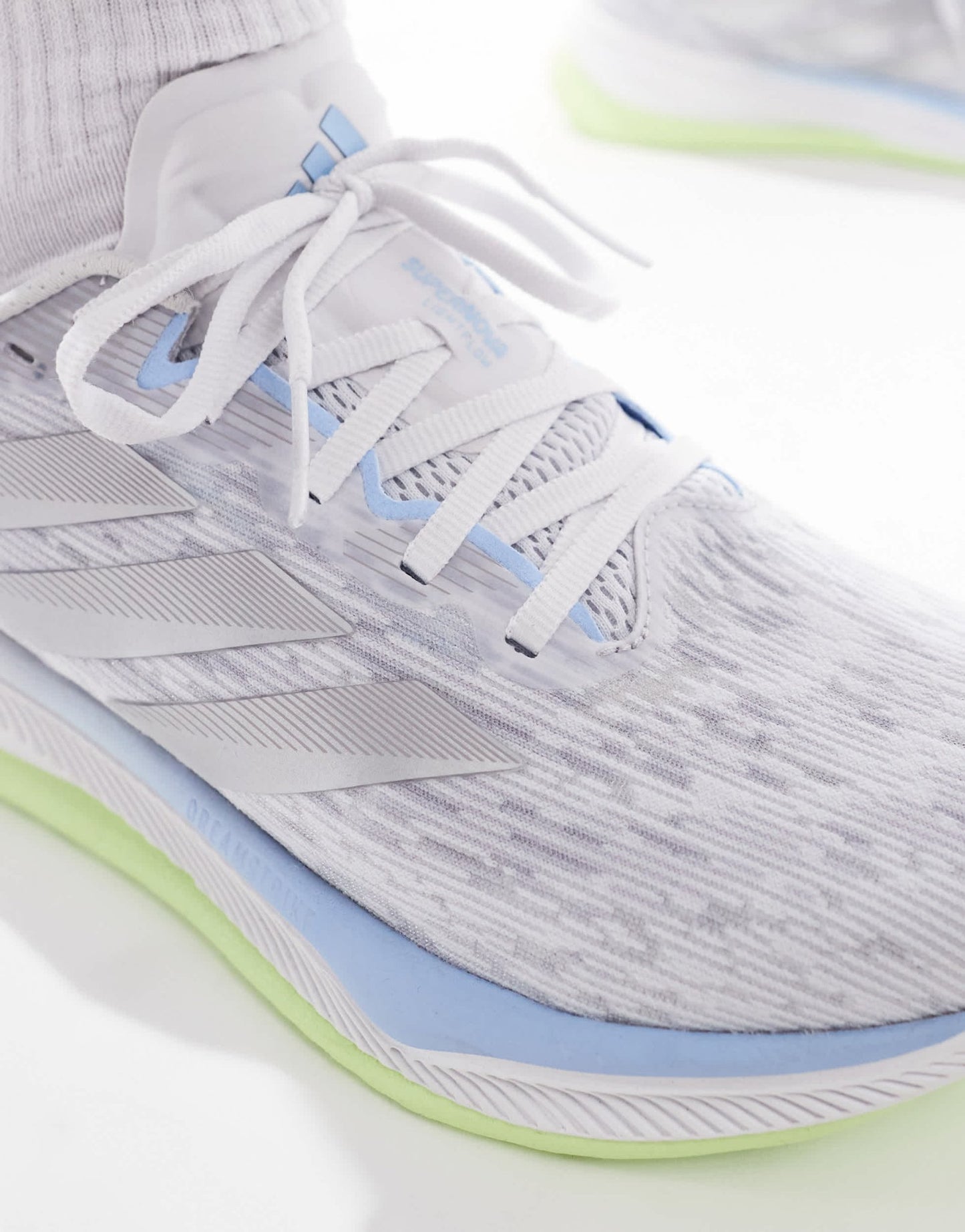 adidas Running Supernova Comfortglide trainers in grey silver and lime - ASOS Sample Sale