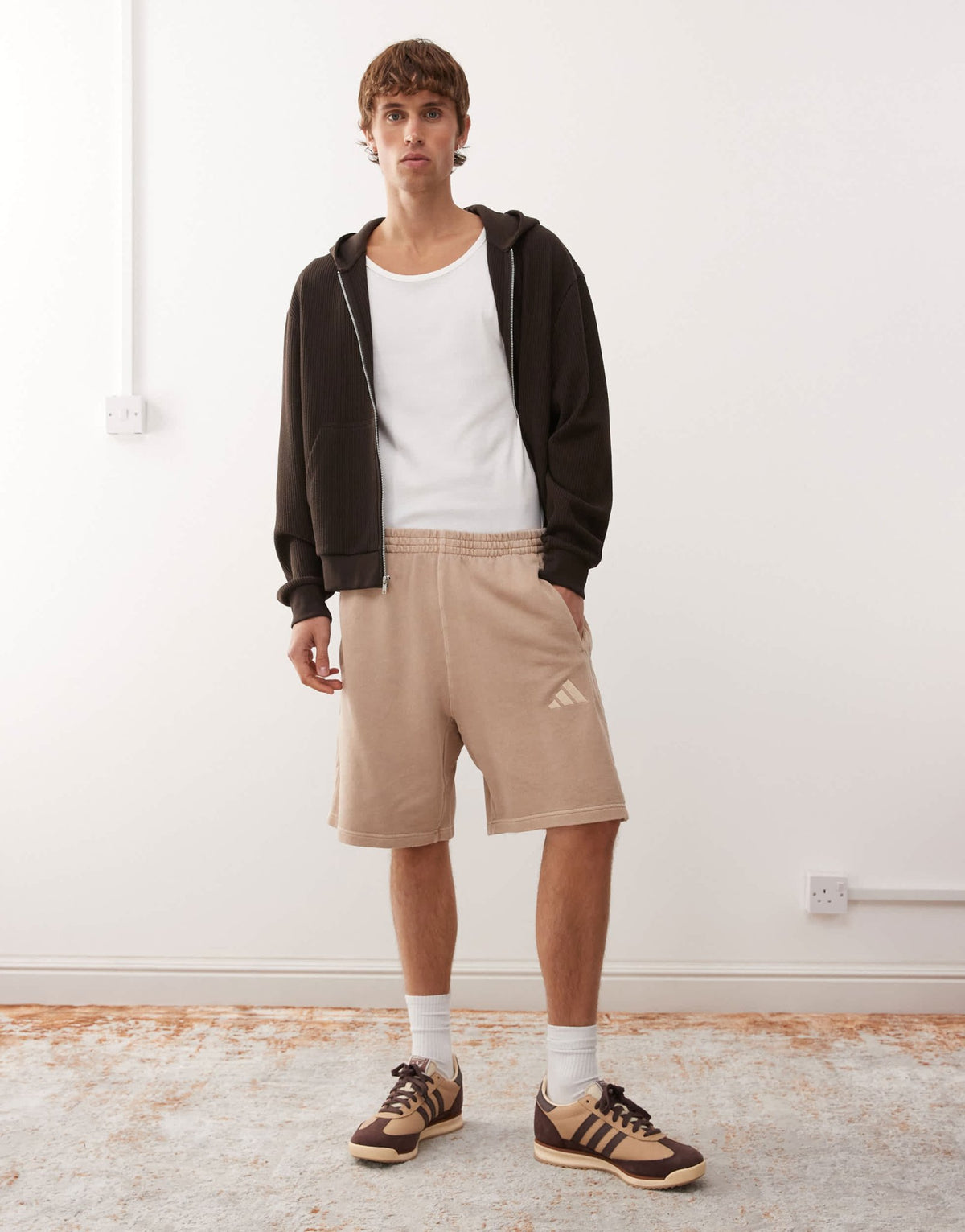 adidas Sportswear shorts in washed beige - ASOS Sample Sale