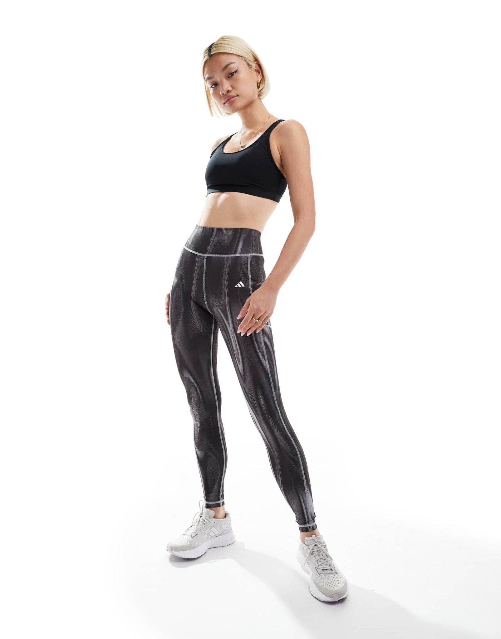 adidas Training D4T light support sports bra in black - ASOS Sample Sale
