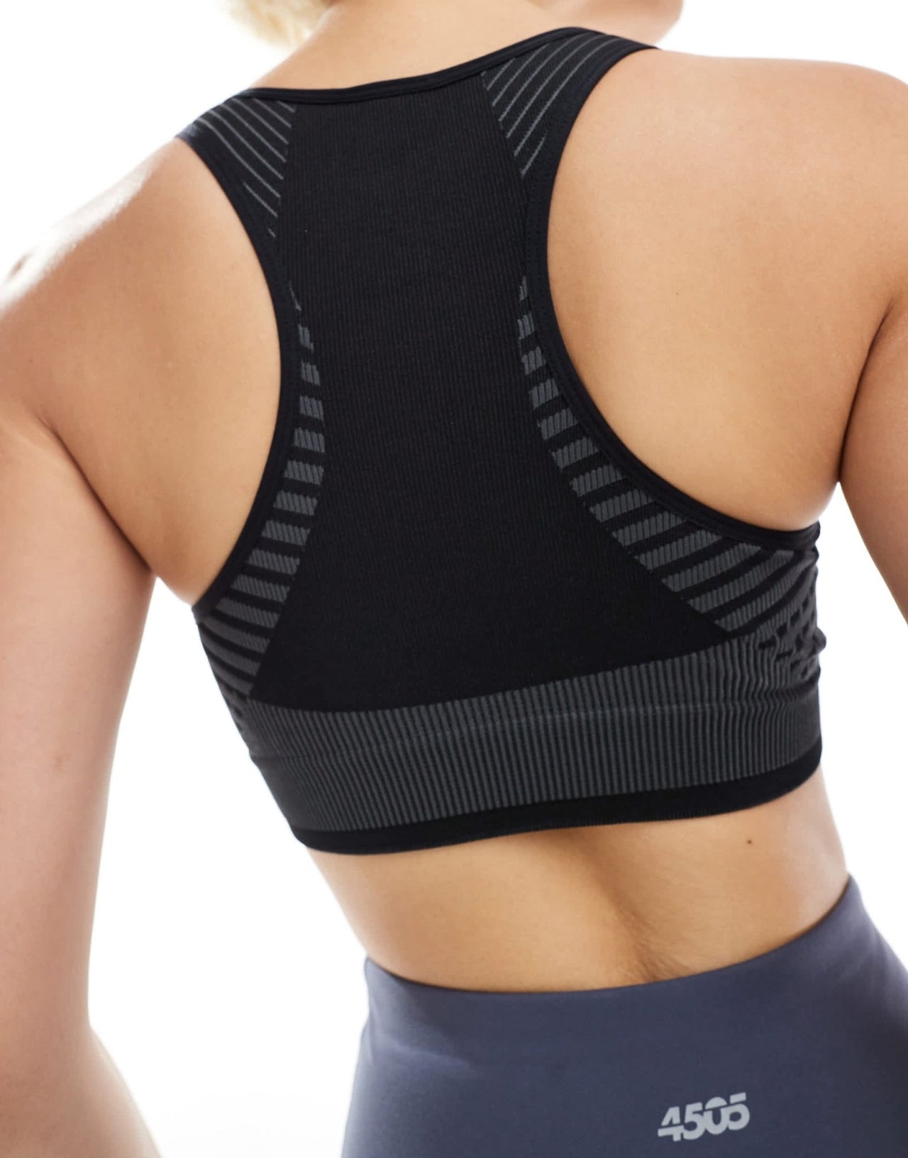 adidas Training D4T light support sports bra in black - ASOS Sample Sale