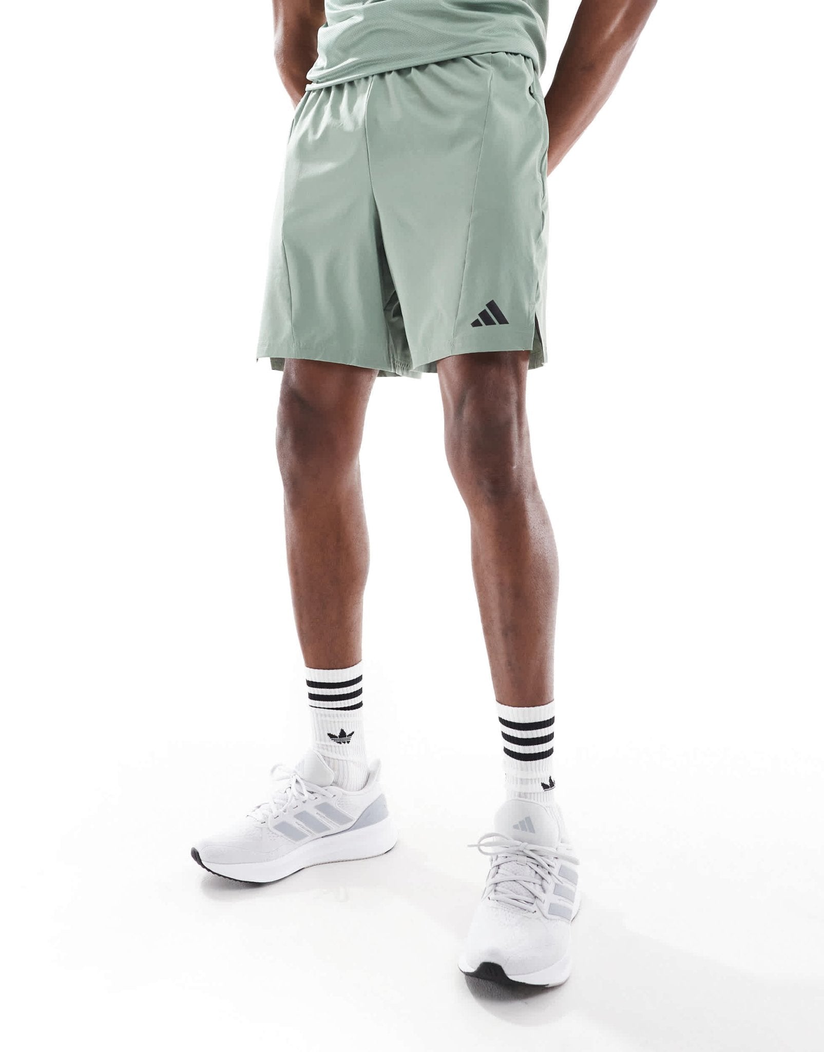 adidas Training D4T short in silver green - ASOS Sample Sale