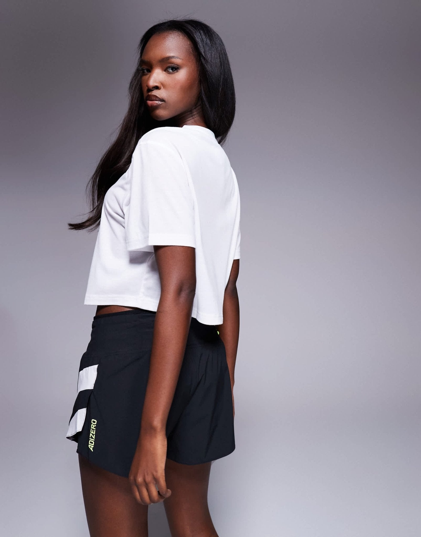 adidas Training essentials cropped t-shirt in white - ASOS Sample Sale