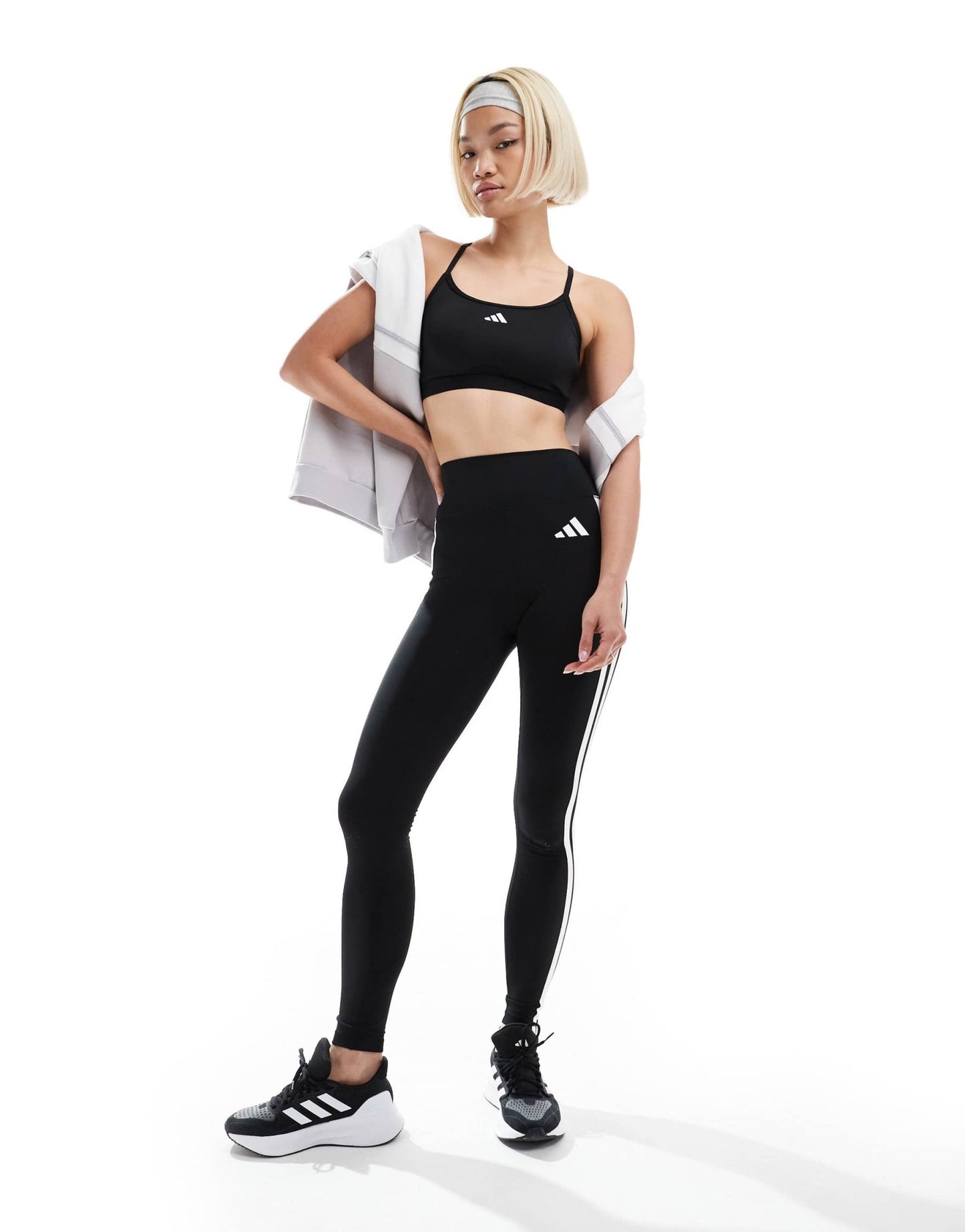 adidas Training low support bra in black - ASOS Sample Sale