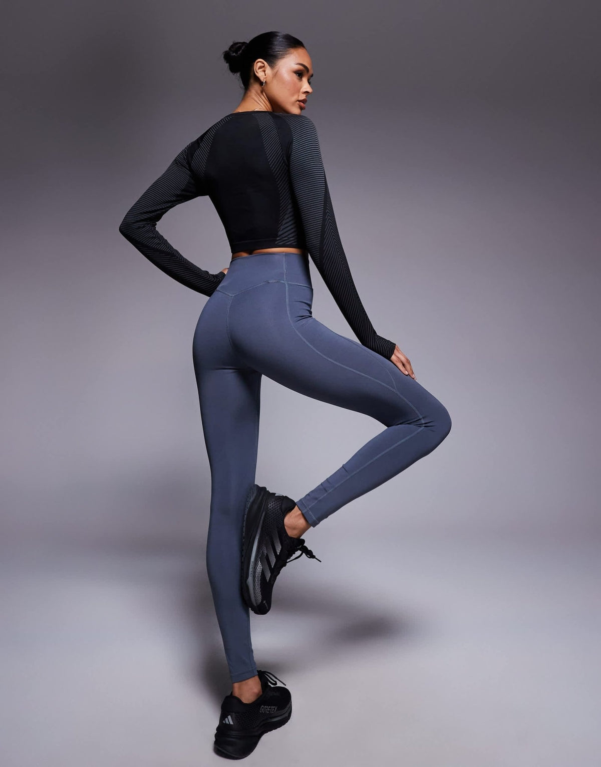 adidas Training Optime essentials full length leggings in dark grey - ASOS Sample Sale