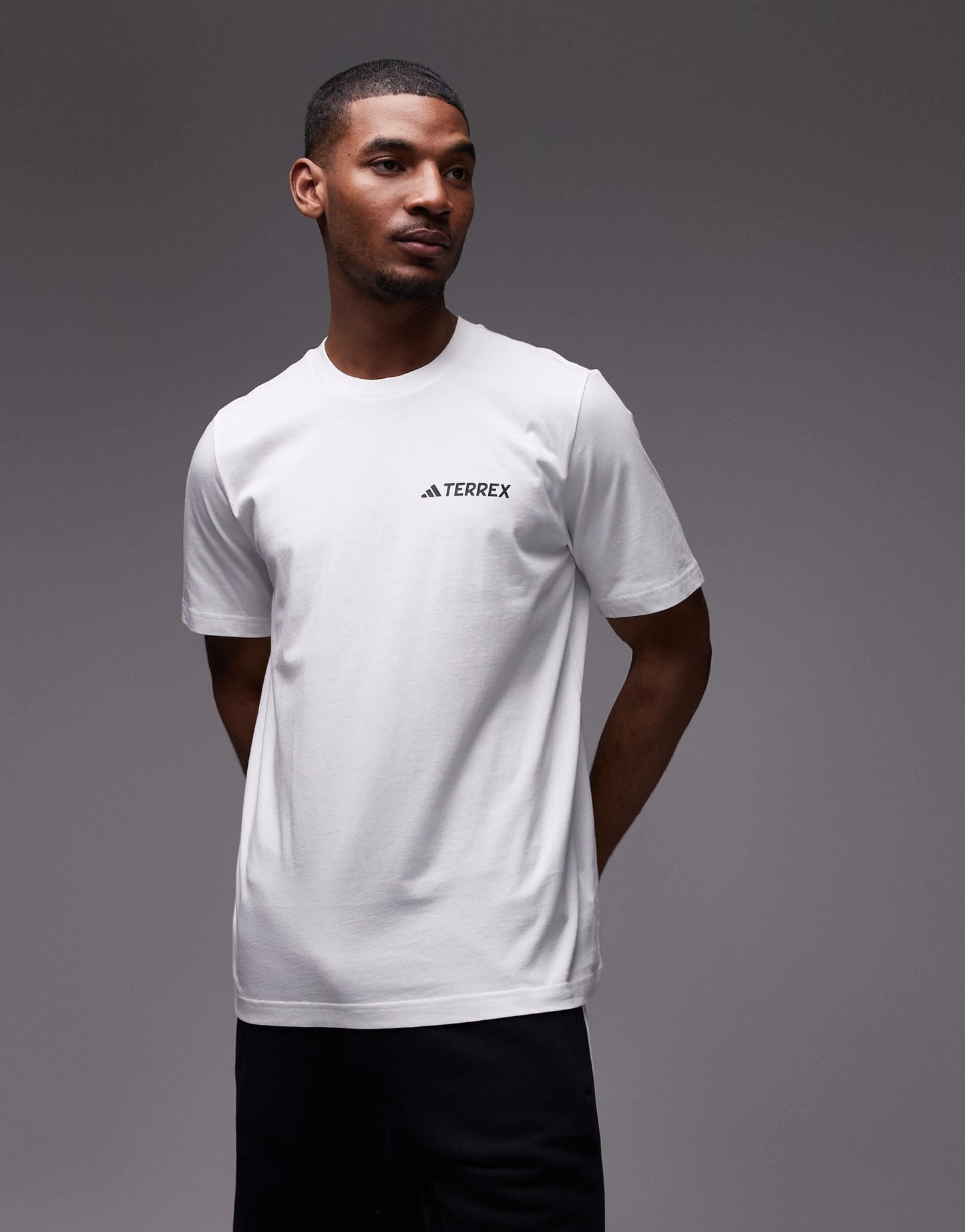 adidas Training Outdoor Terrex t-shirt with chest logo in white - ASOS Sample Sale