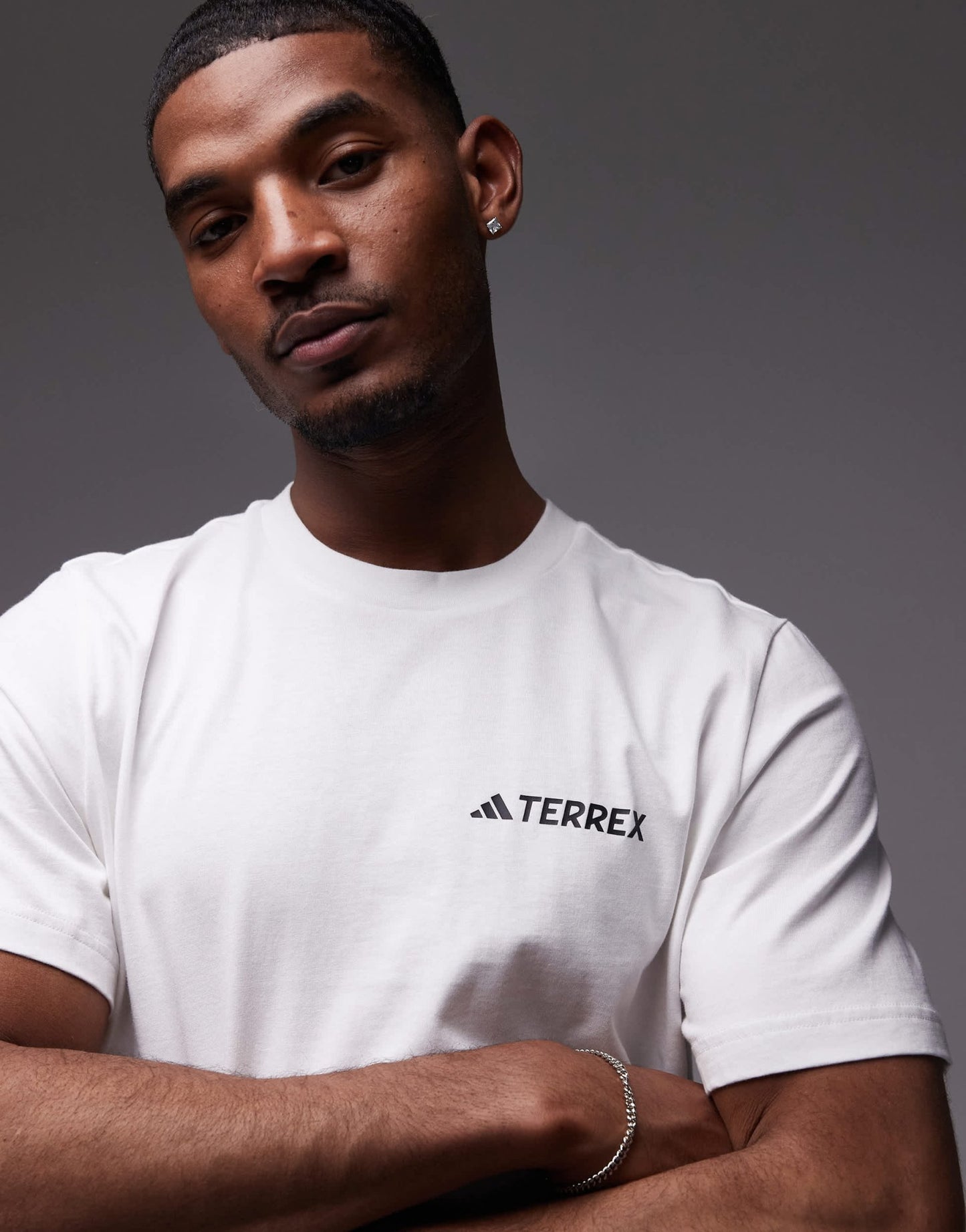 adidas Training Outdoor Terrex t-shirt with chest logo in white - ASOS Sample Sale