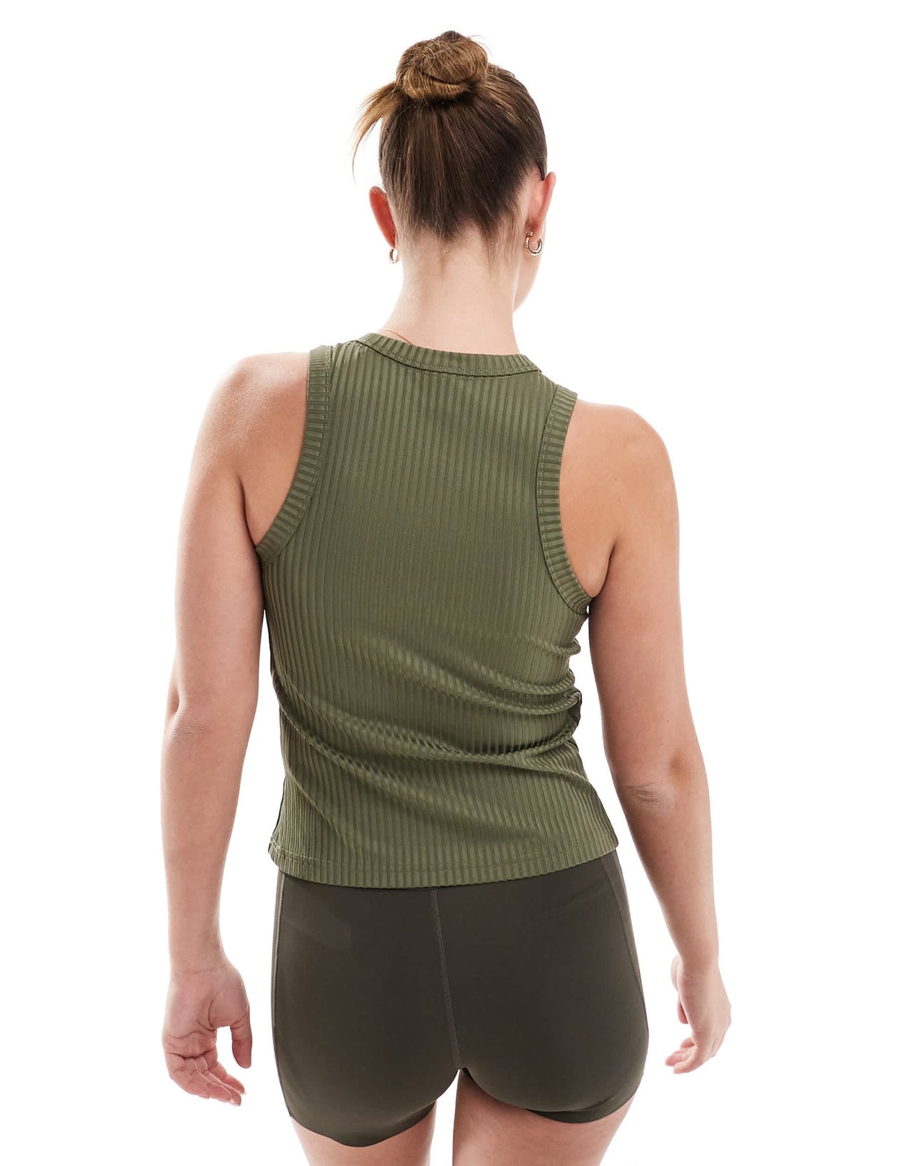 adidas Training rib tank top in olive green - ASOS Sample Sale