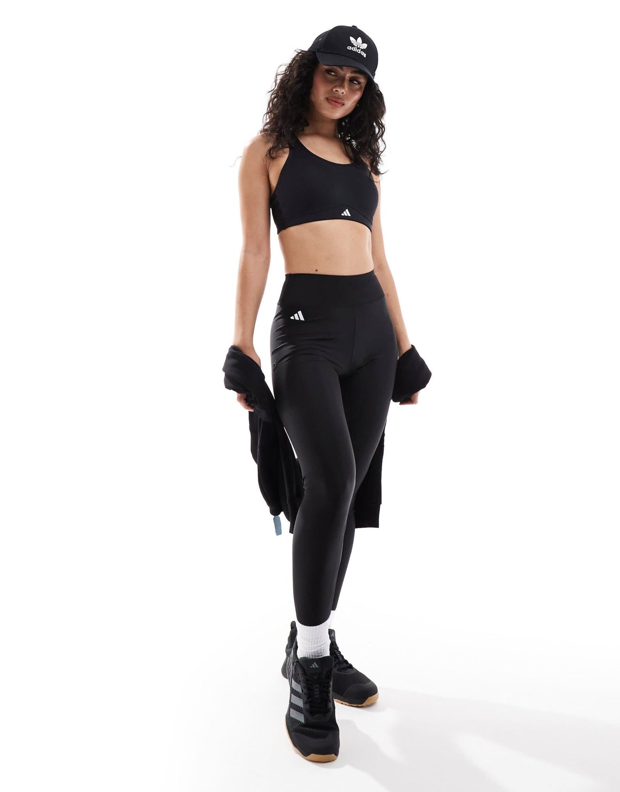 adidas Training TLDR high support bra in black - ASOS Sample Sale