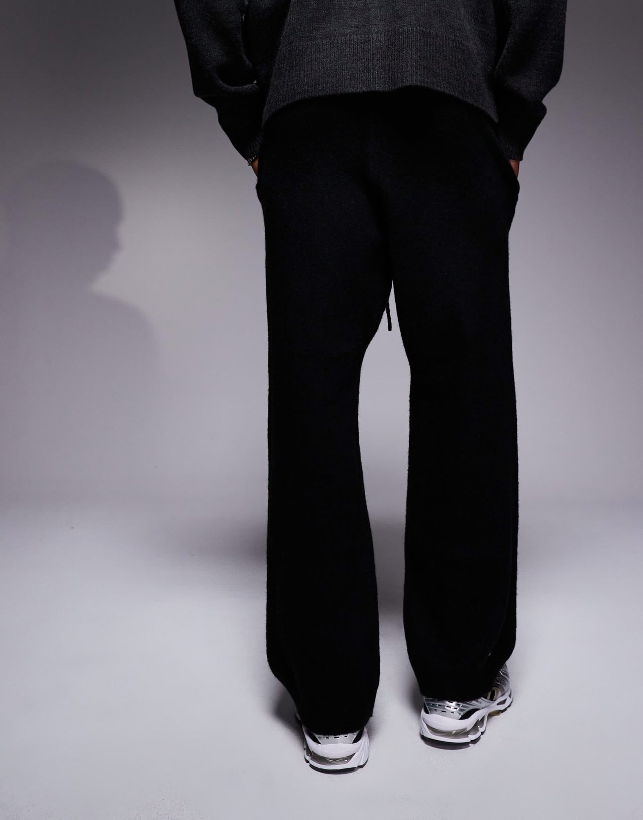 ADPT knitted loose fit jogger in black - ASOS Sample Sale