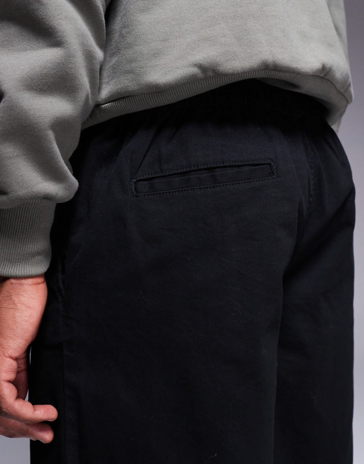 ADPT loose fit chino short in black - ASOS Sample Sale