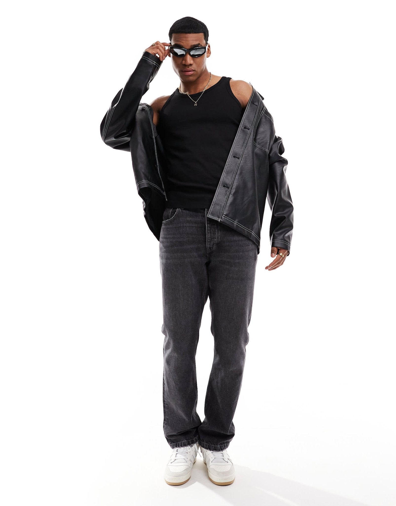 ADPT ribbed vest in black - ASOS Sample Sale