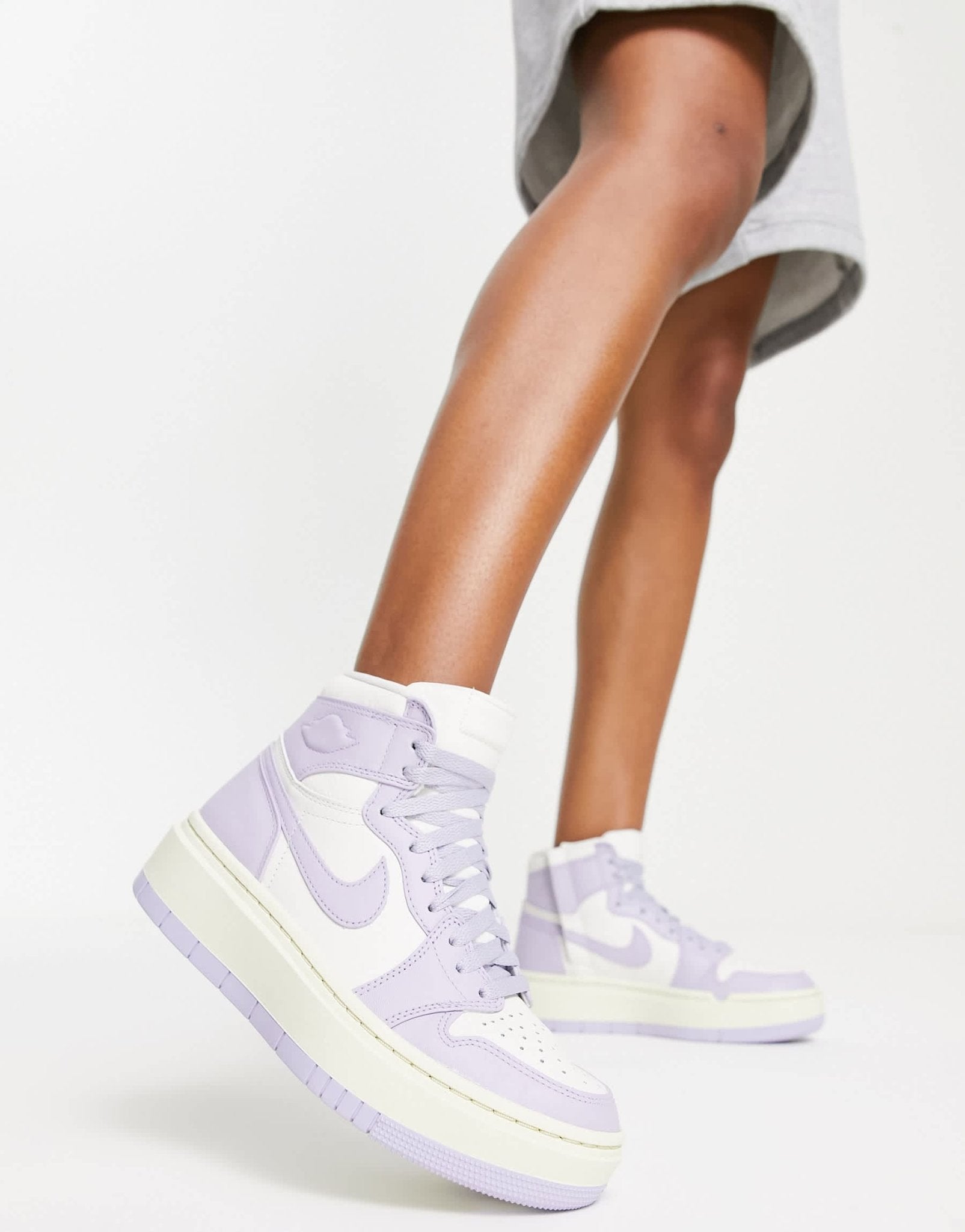 Air Jordan 1 Elevate Mid trainers in titanium lilac - ASOS Sample Sale