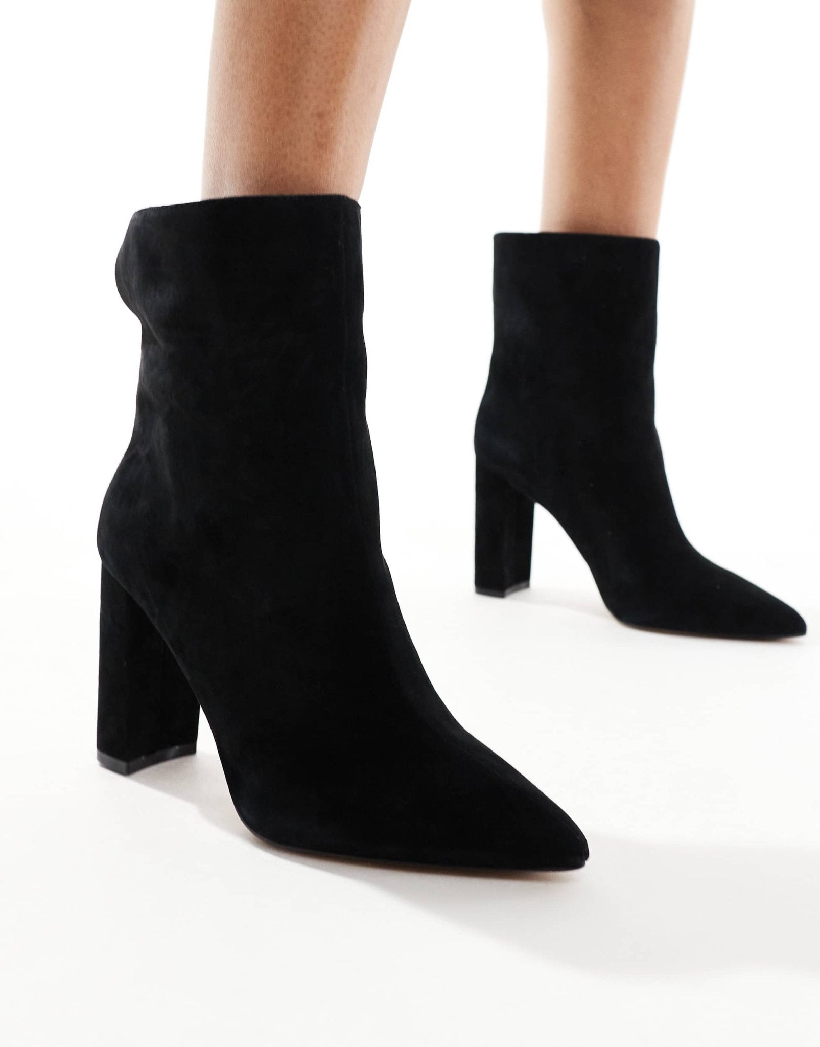 Aldo Sushi Heeled Ankle Boots in Black - ASOS Sample Sale