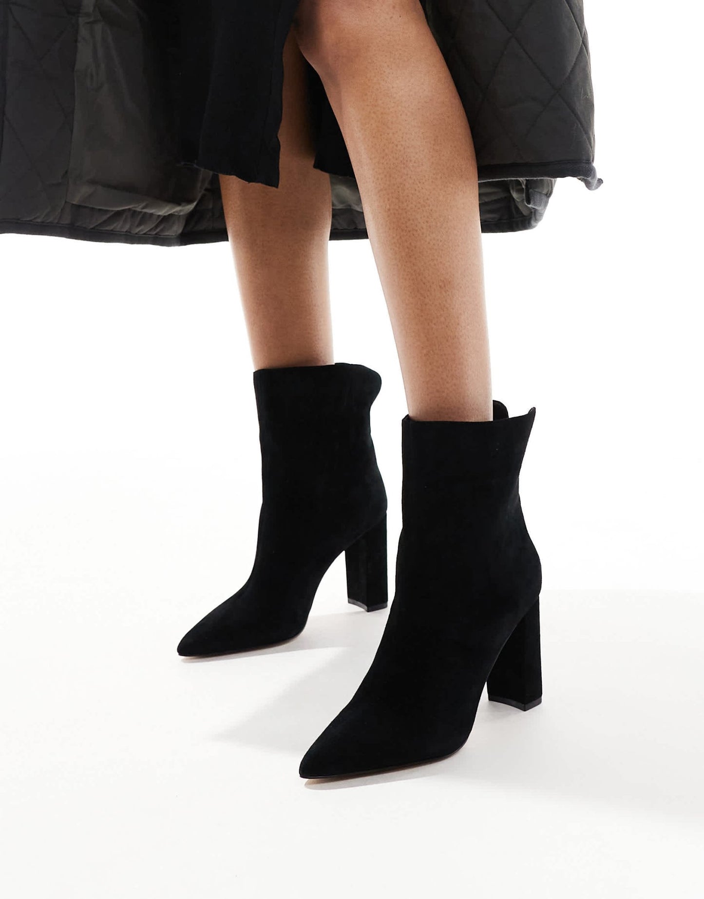 Aldo Sushi Heeled Ankle Boots in Black - ASOS Sample Sale