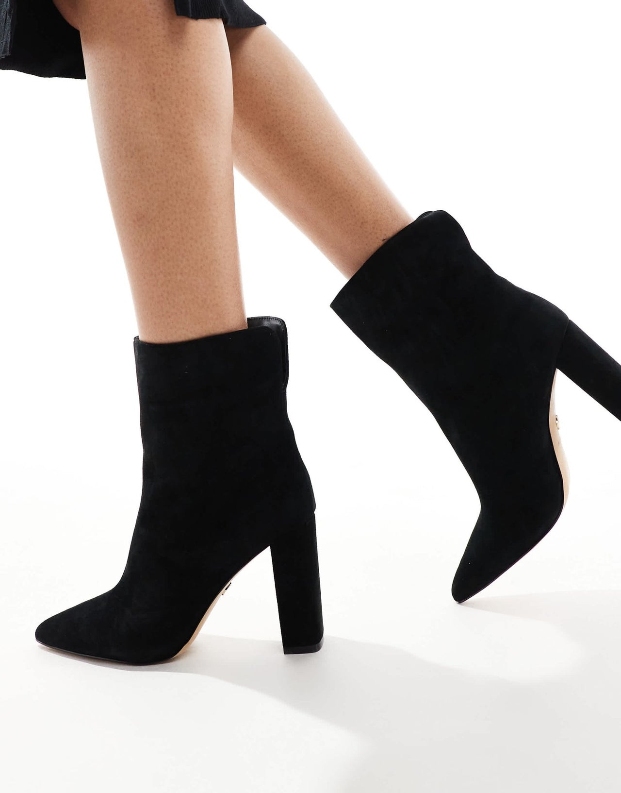Aldo Sushi Heeled Ankle Boots in Black - ASOS Sample Sale