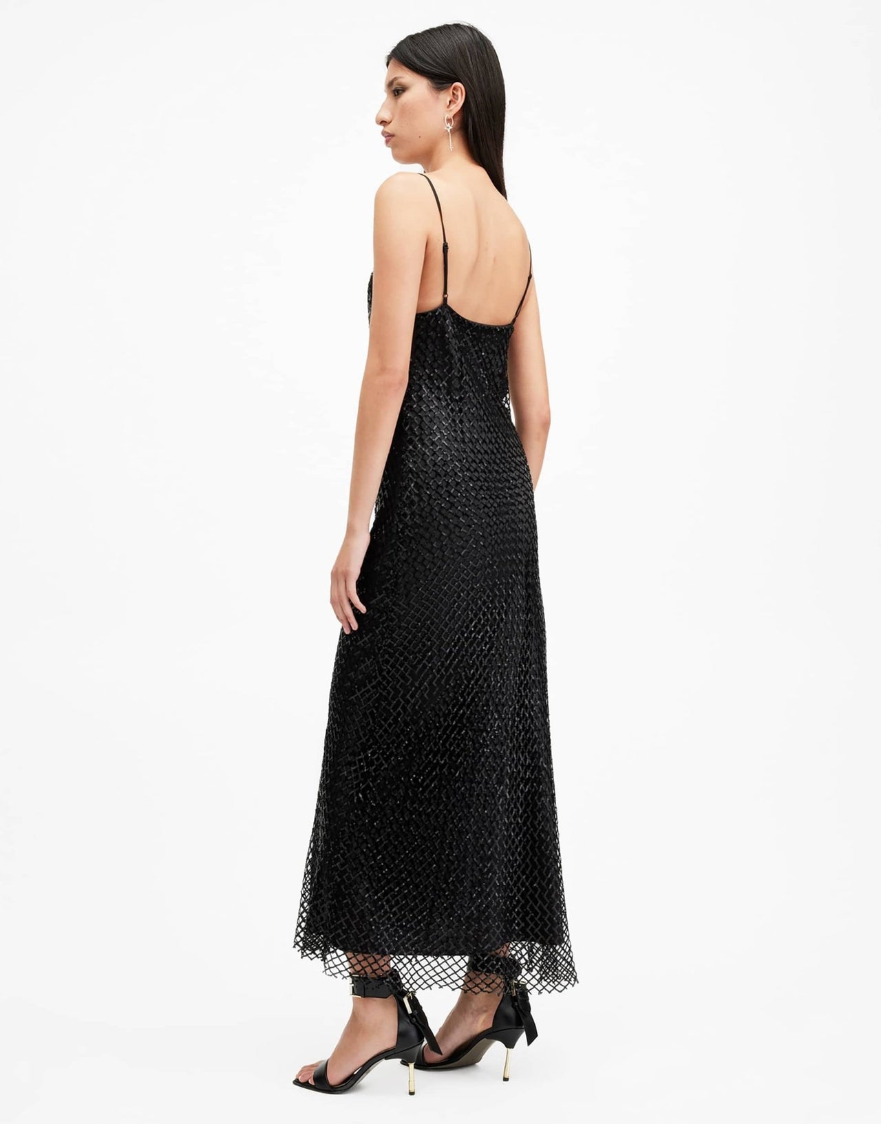 AllSaints Chantelle dress in black - ASOS Sample Sale