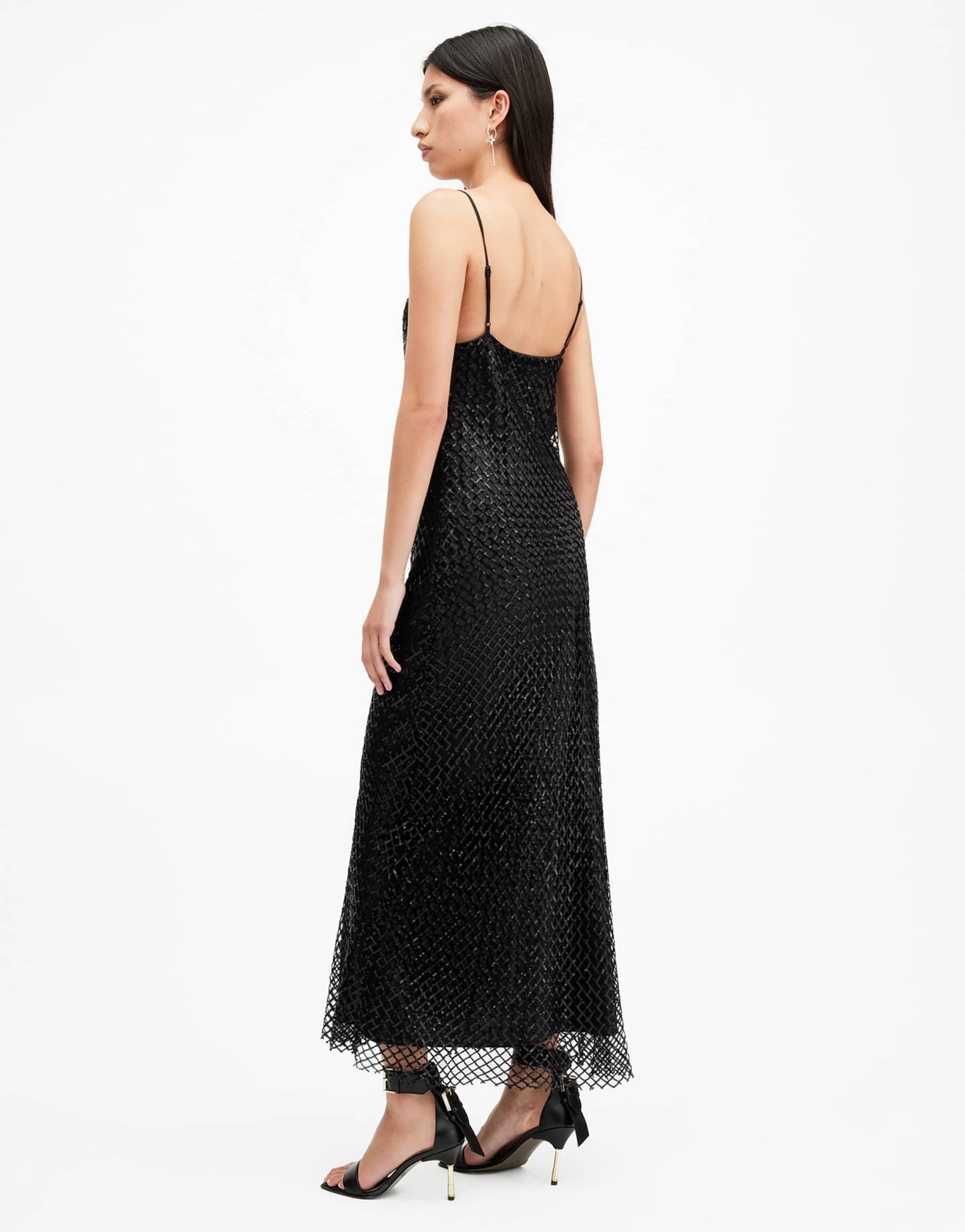 AllSaints Chantelle dress in black - ASOS Sample Sale