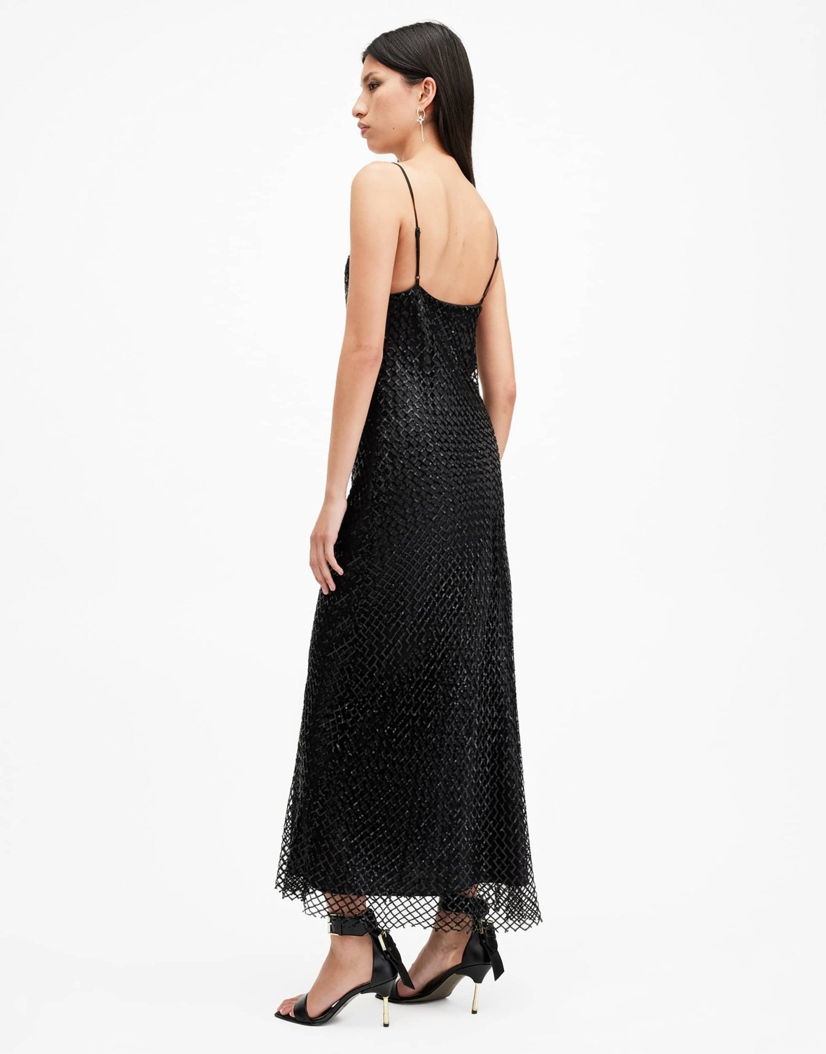 AllSaints Chantelle dress in black - ASOS Sample Sale
