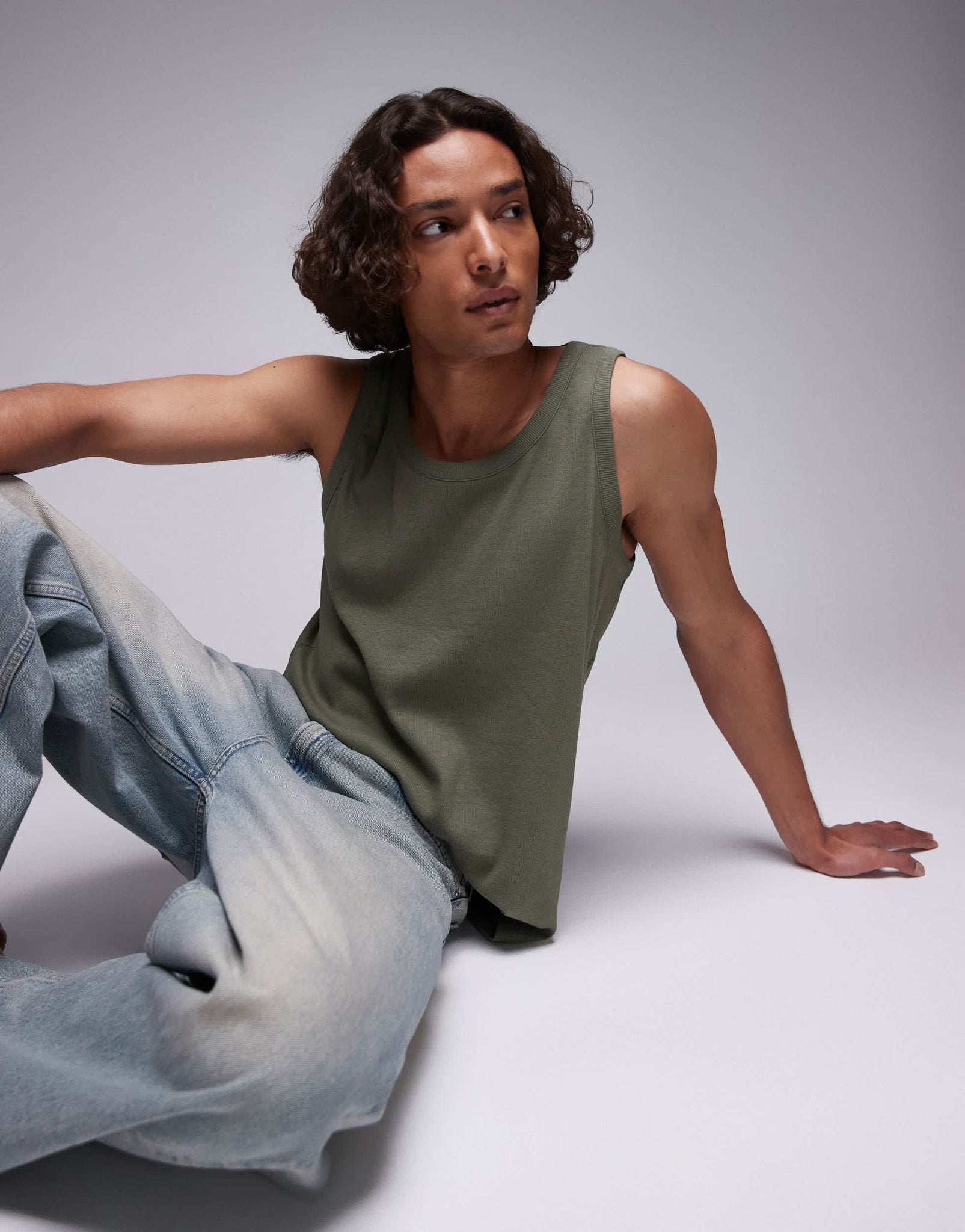 Allsaints edwards vest in eden green - ASOS Sample Sale