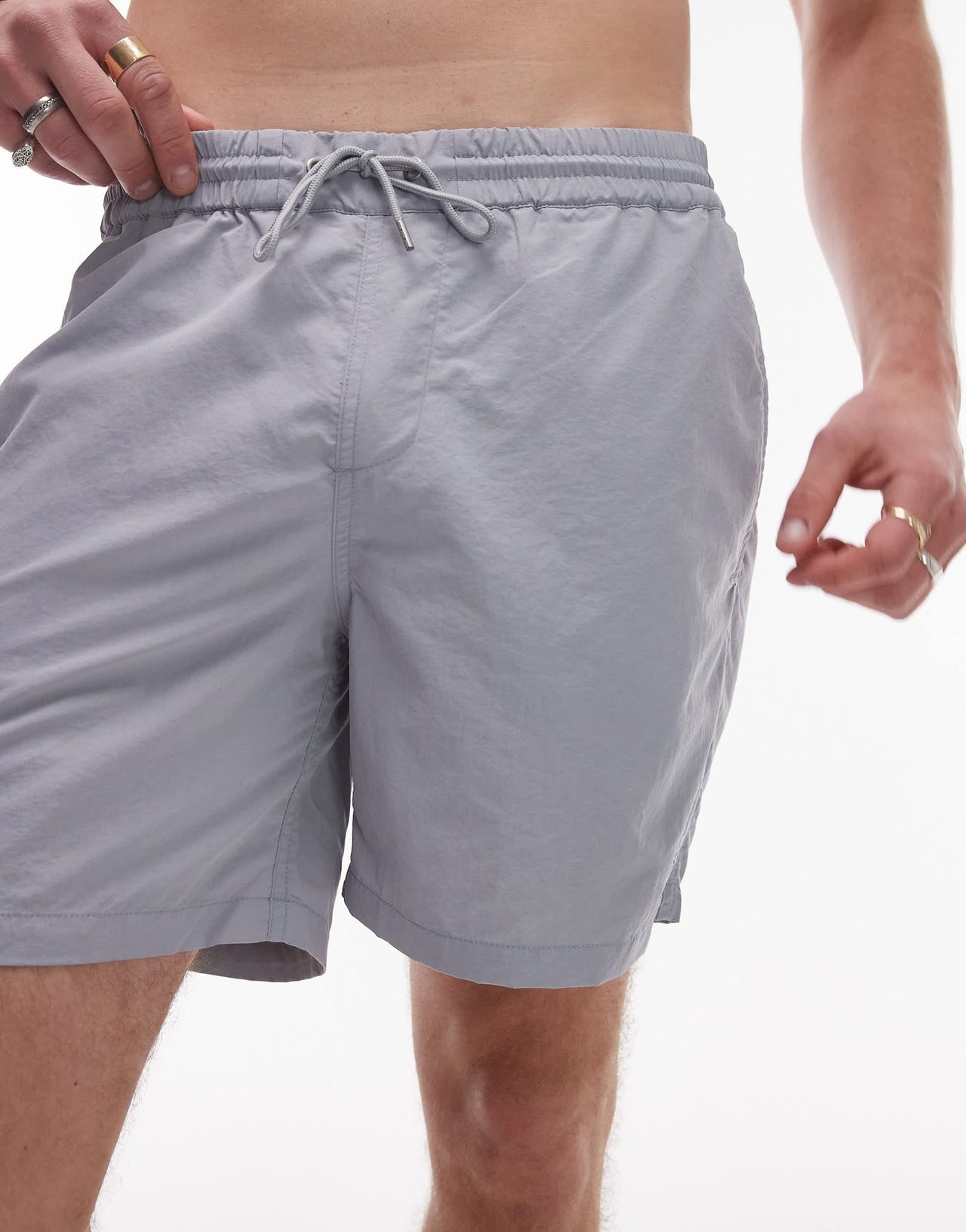 Allsaints haven swimshort in willow blue - ASOS Sample Sale