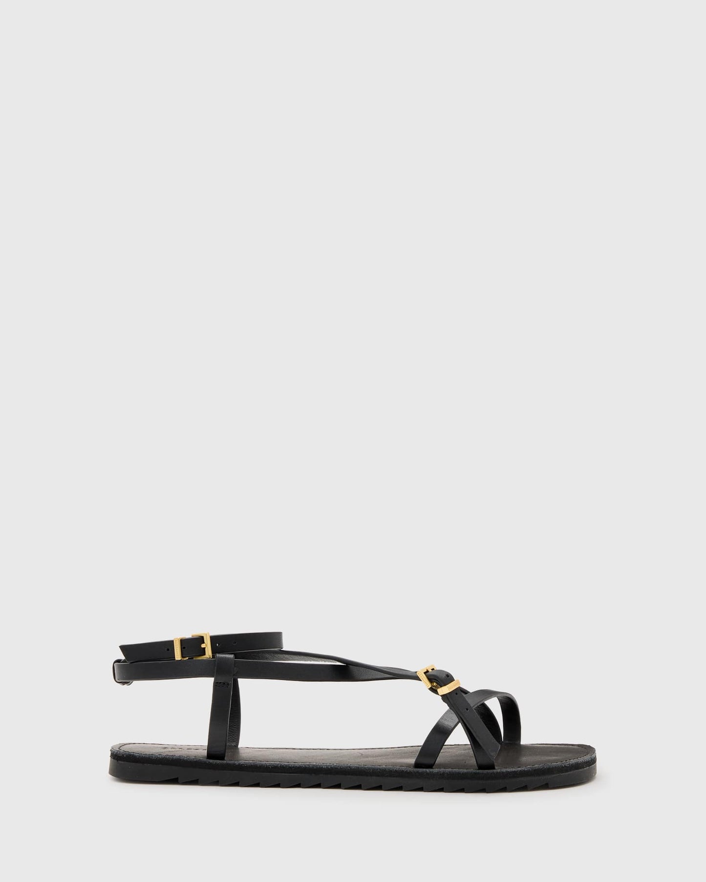 Allsaints Tyla sandals in black - ASOS Sample Sale