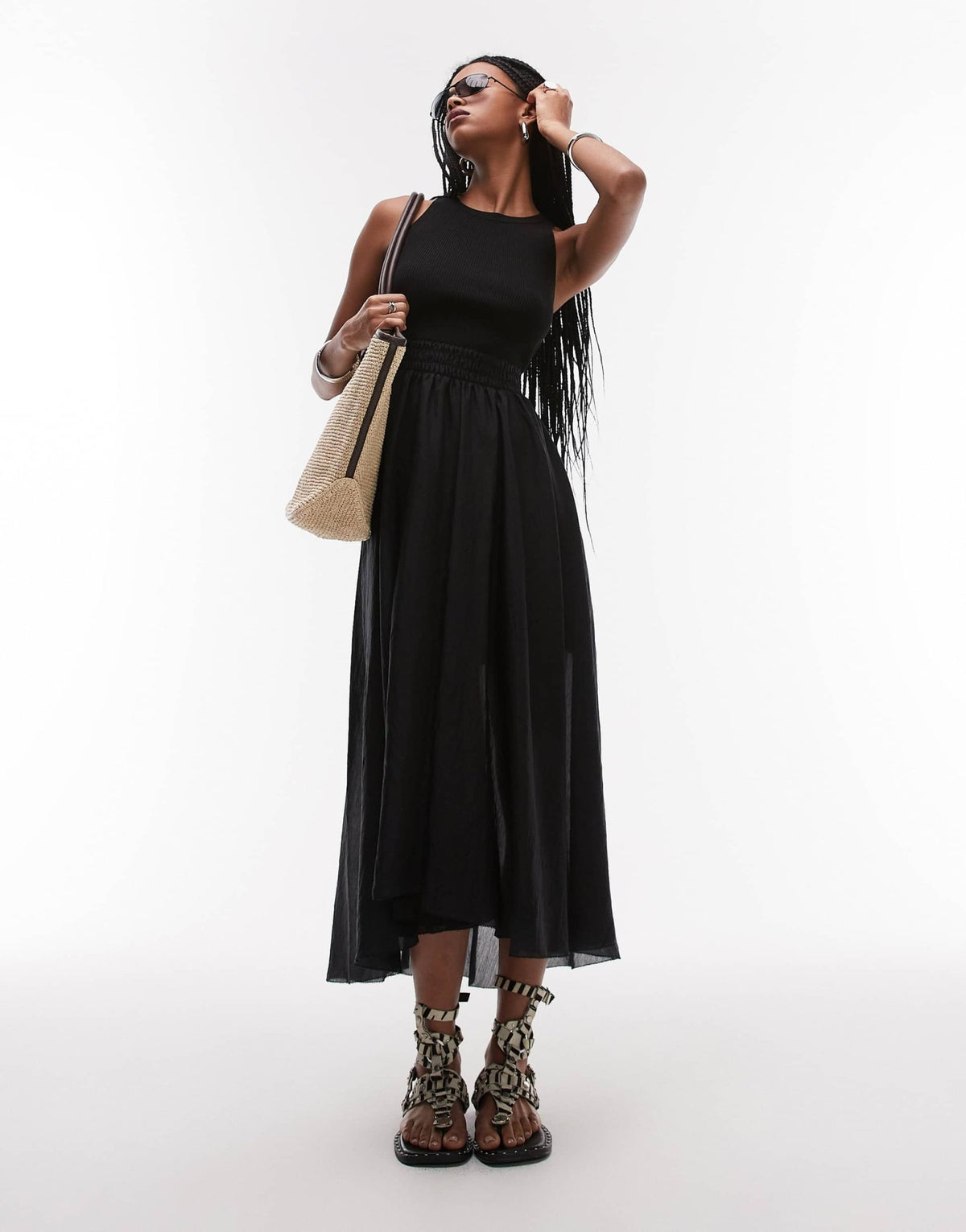 Allsaints zenia dress in black - ASOS Sample Sale