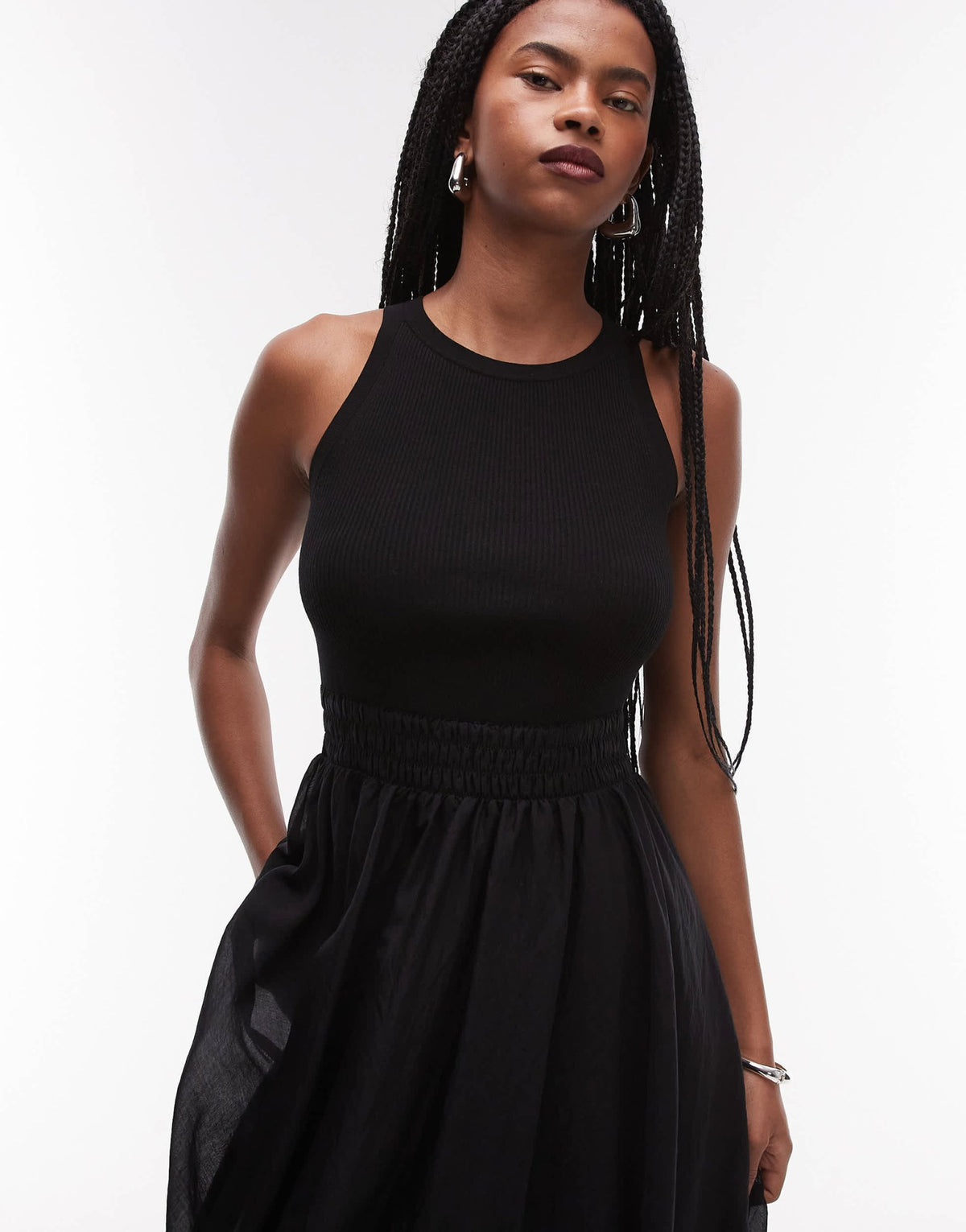Allsaints zenia dress in black - ASOS Sample Sale