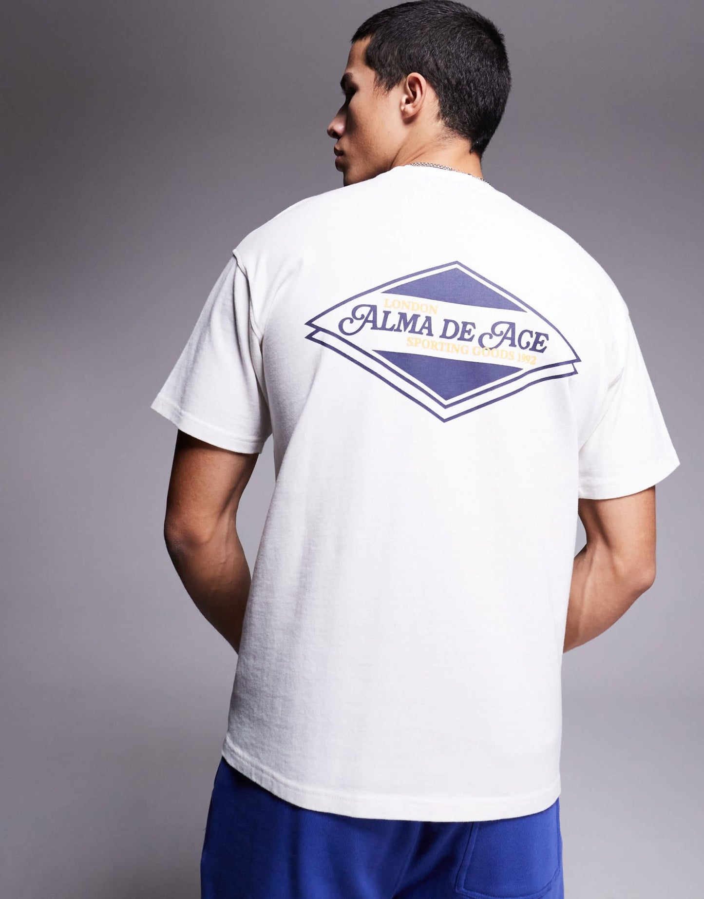 Alma De Ace graphic back print 240gsm t-shirt in white - ASOS Sample Sale