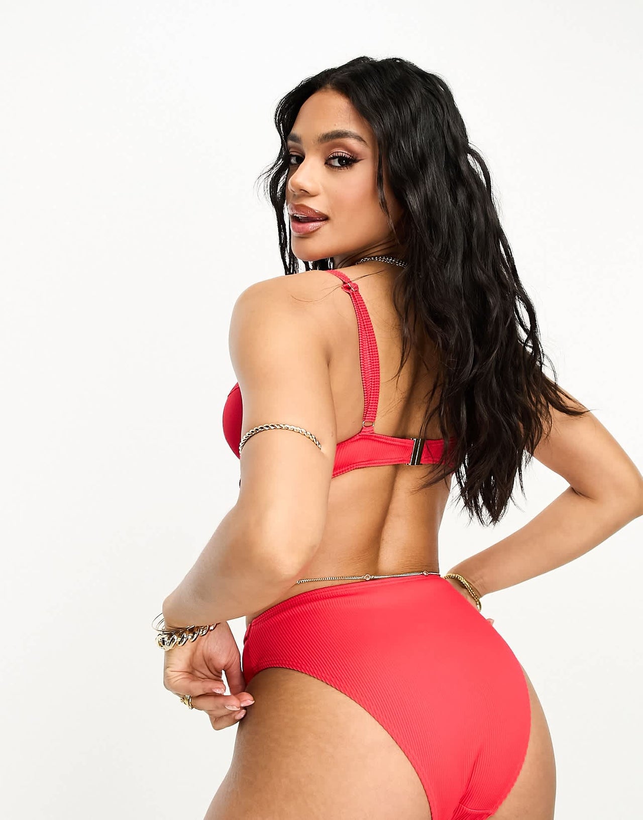 Ann Summers riviera high waist bikini bottom in red - ASOS Sample Sale