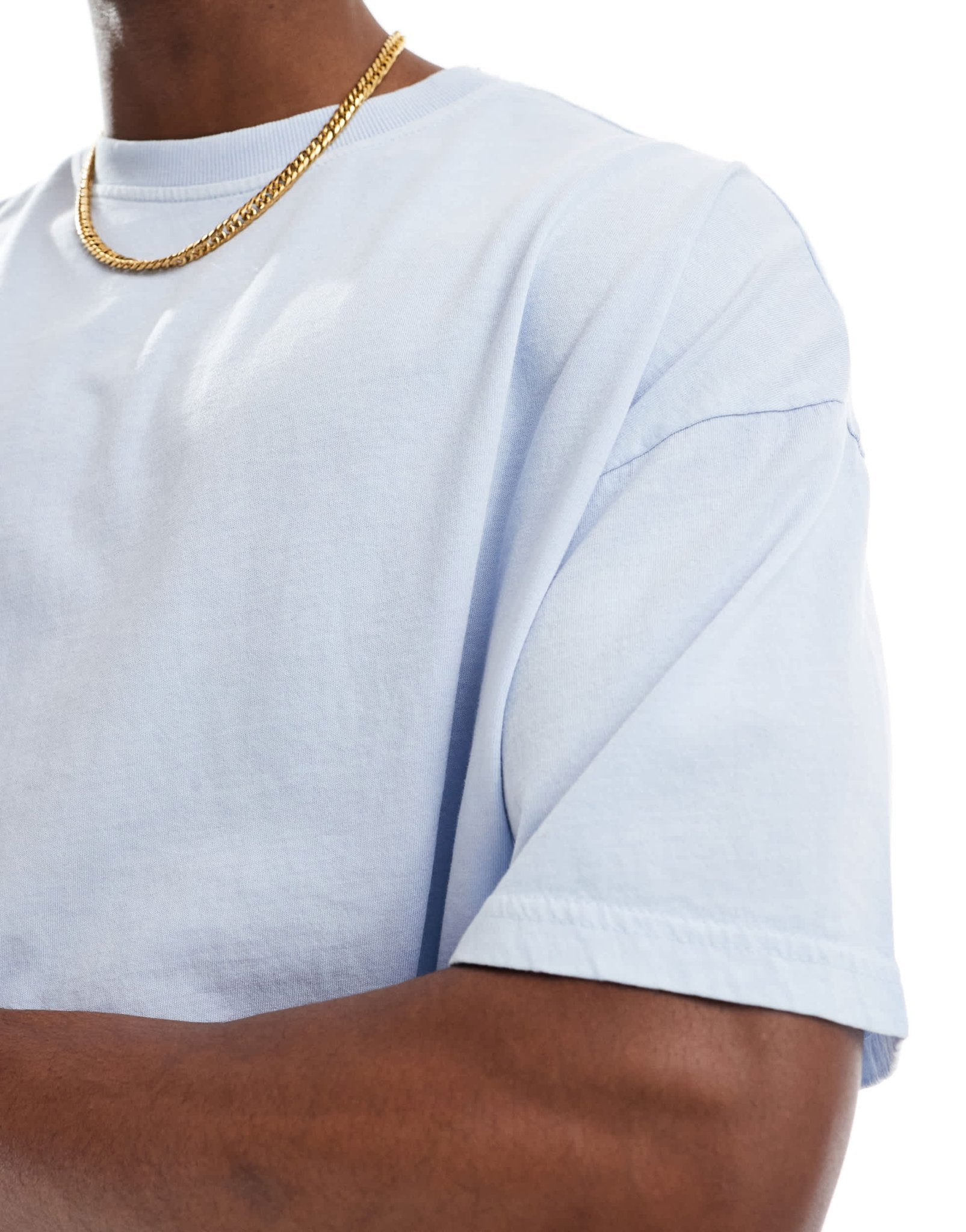 Another Influence acid wash oversized t-shirt in blue - ASOS Sample Sale