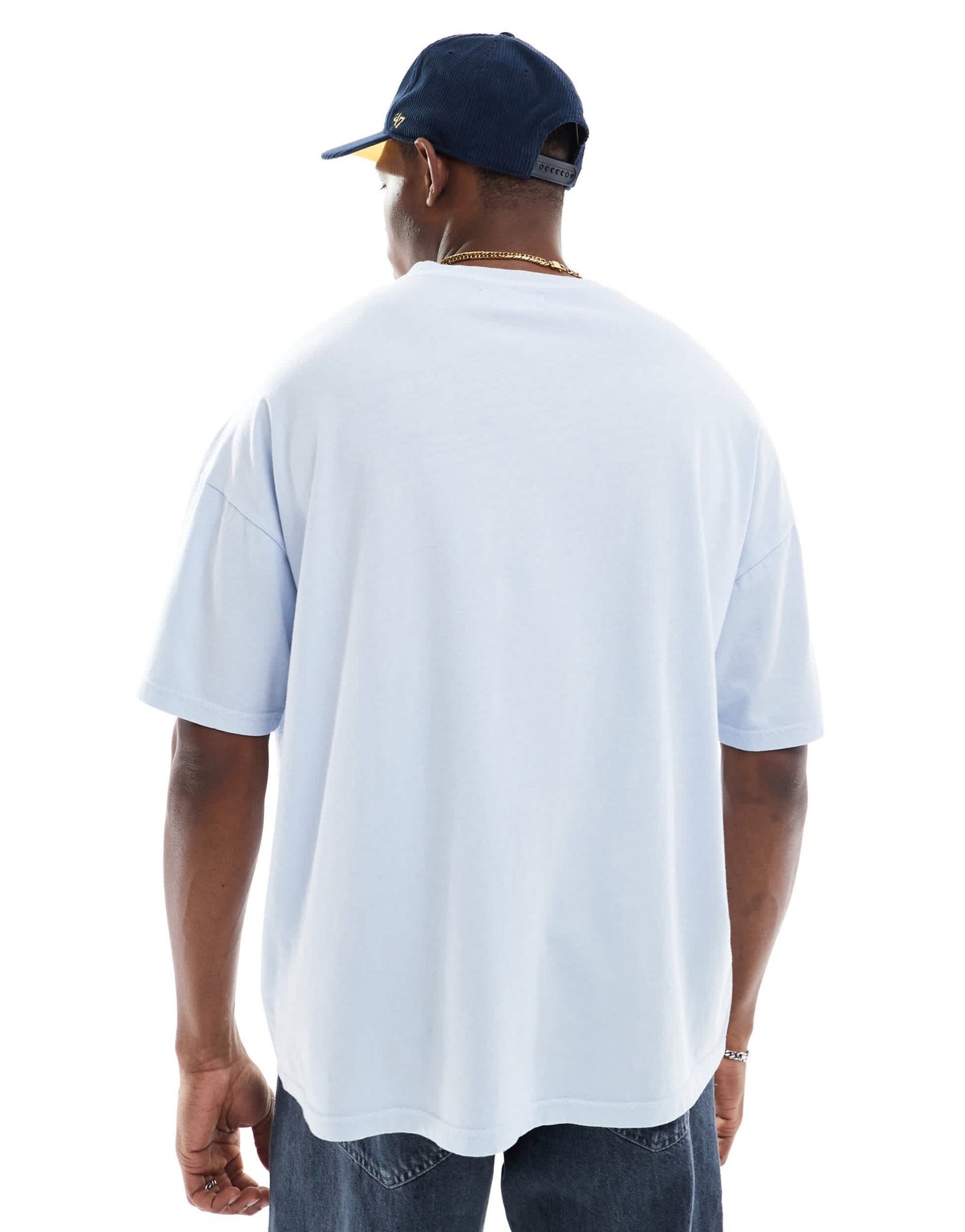 Another Influence acid wash oversized t-shirt in blue - ASOS Sample Sale