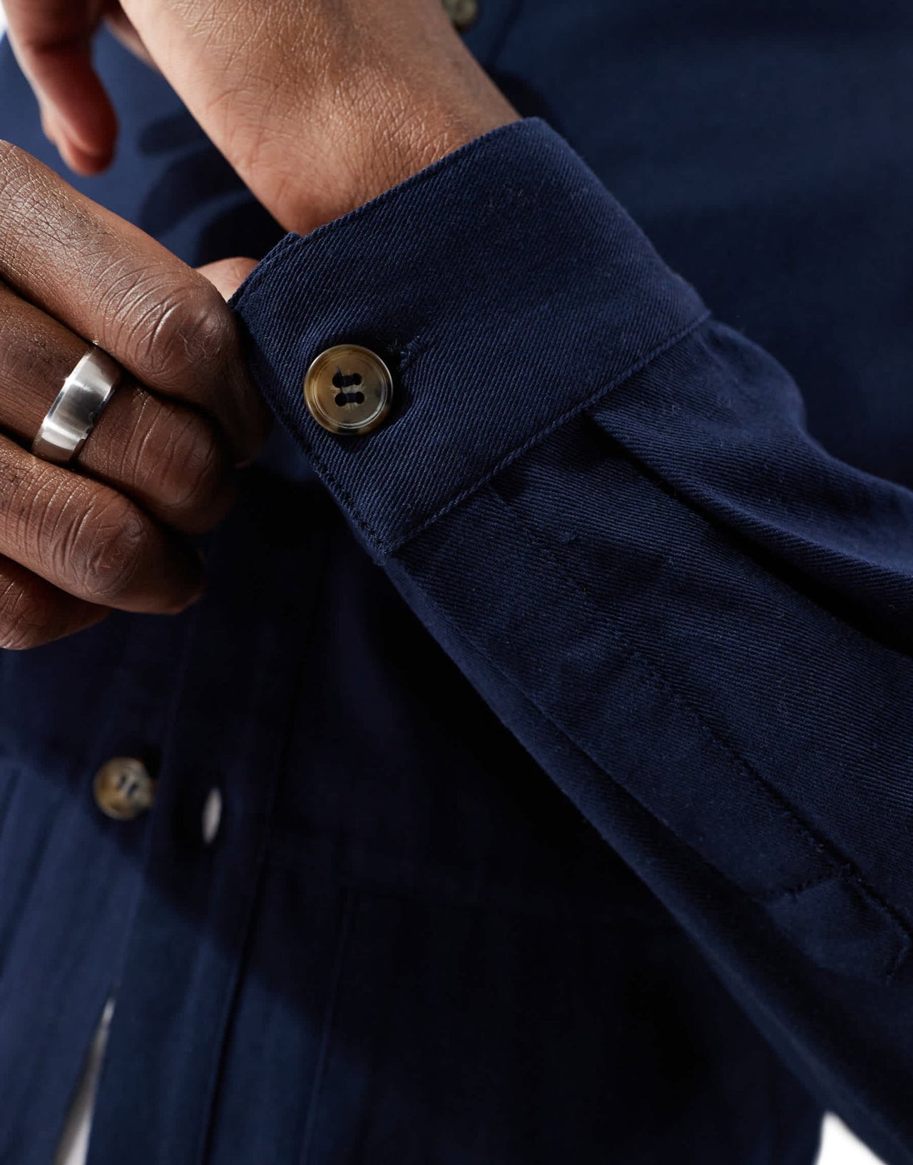 Another Influence cargo overshirt in navy - ASOS Sample Sale