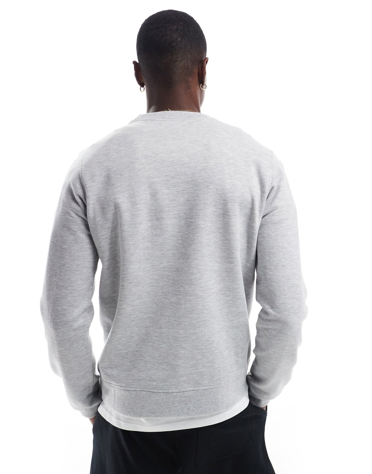 Another Influence seam detail sweatshirt in grey marl - ASOS Sample Sale